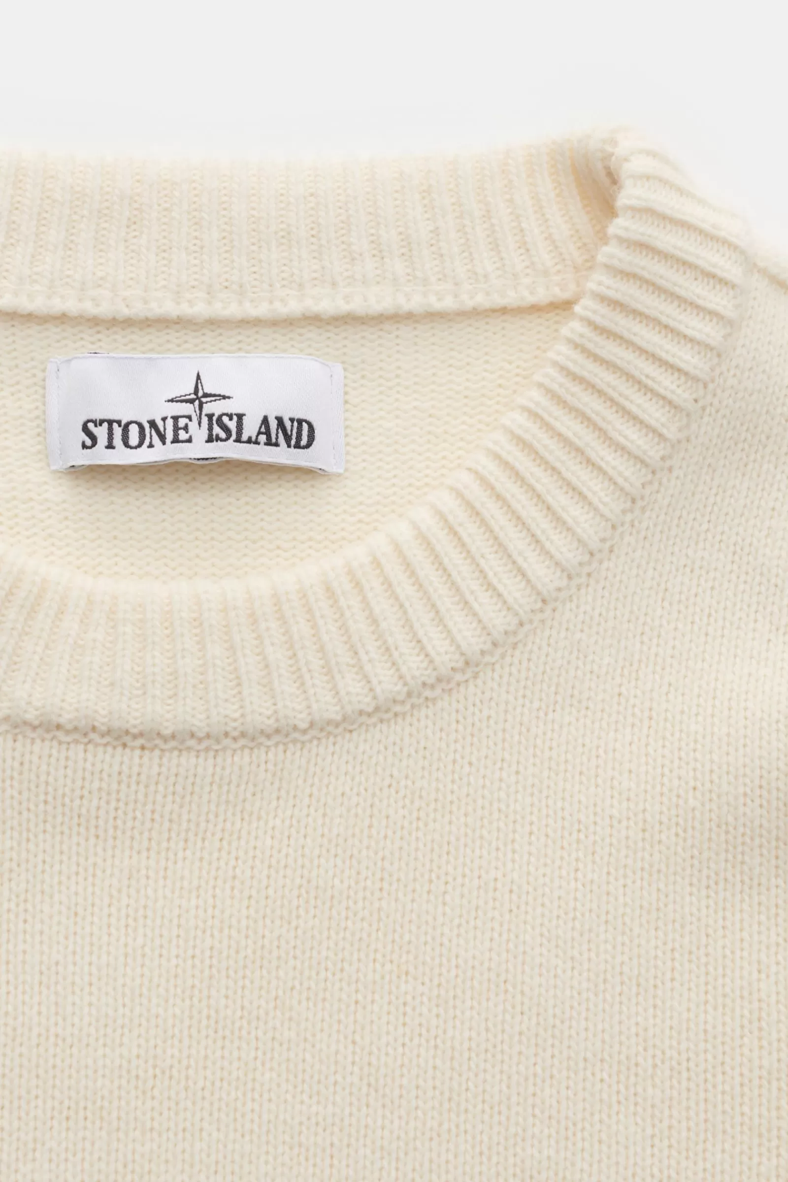 Crew Neck Jumper Cream^Stone Island Store