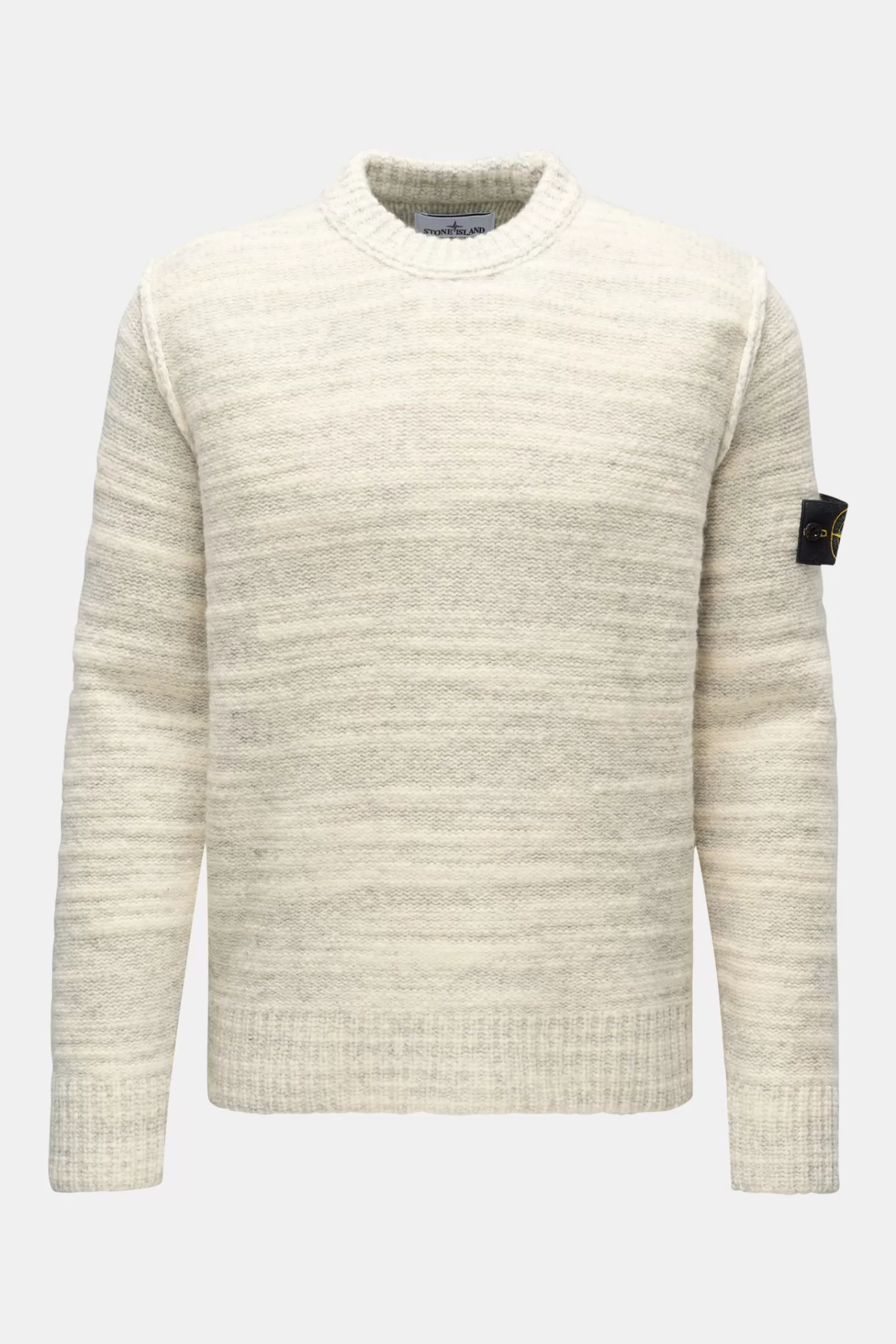 Crew Neck Jumper Cream/Light Grey^Stone Island Sale