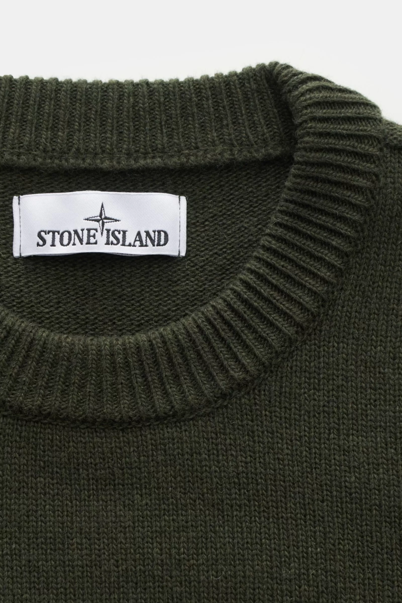 Crew Neck Jumper Dark Olive^Stone Island Store