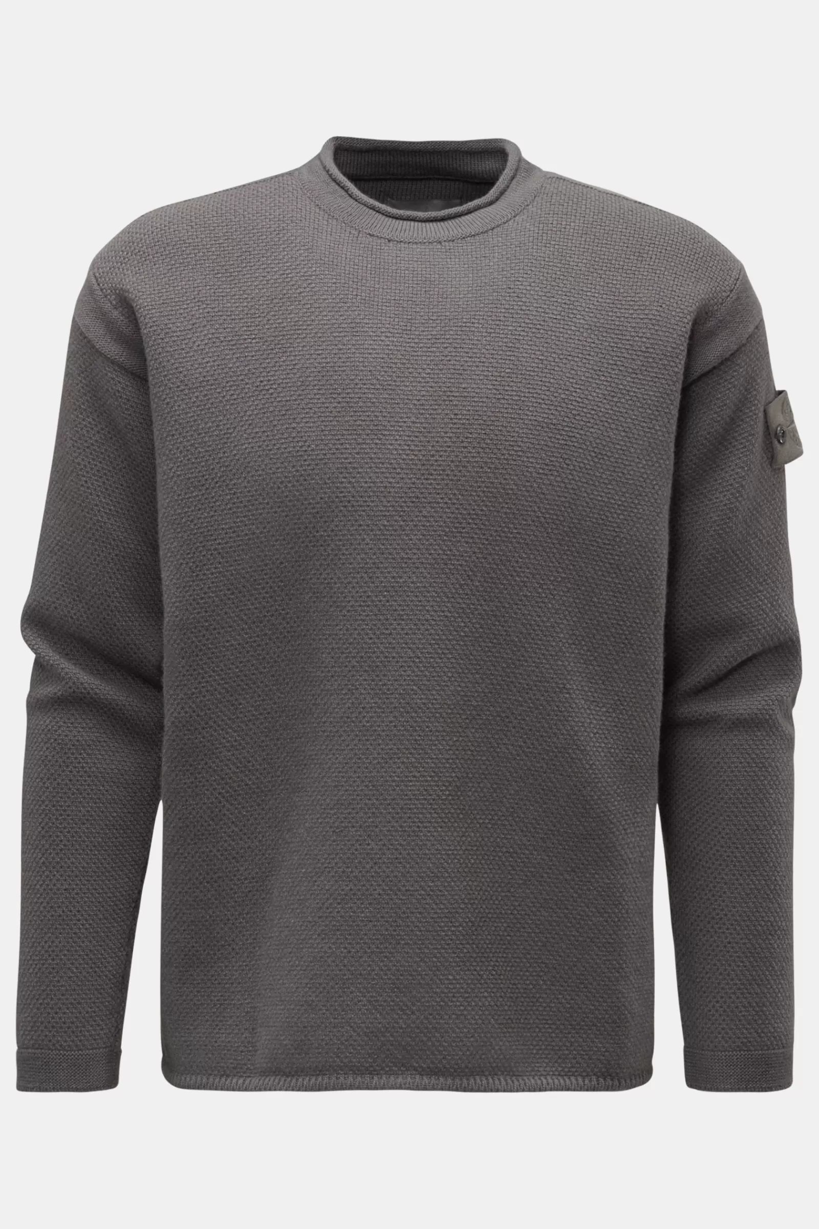 Crew Neck Jumper 'Ghost Piece' Grey^Stone Island Clearance