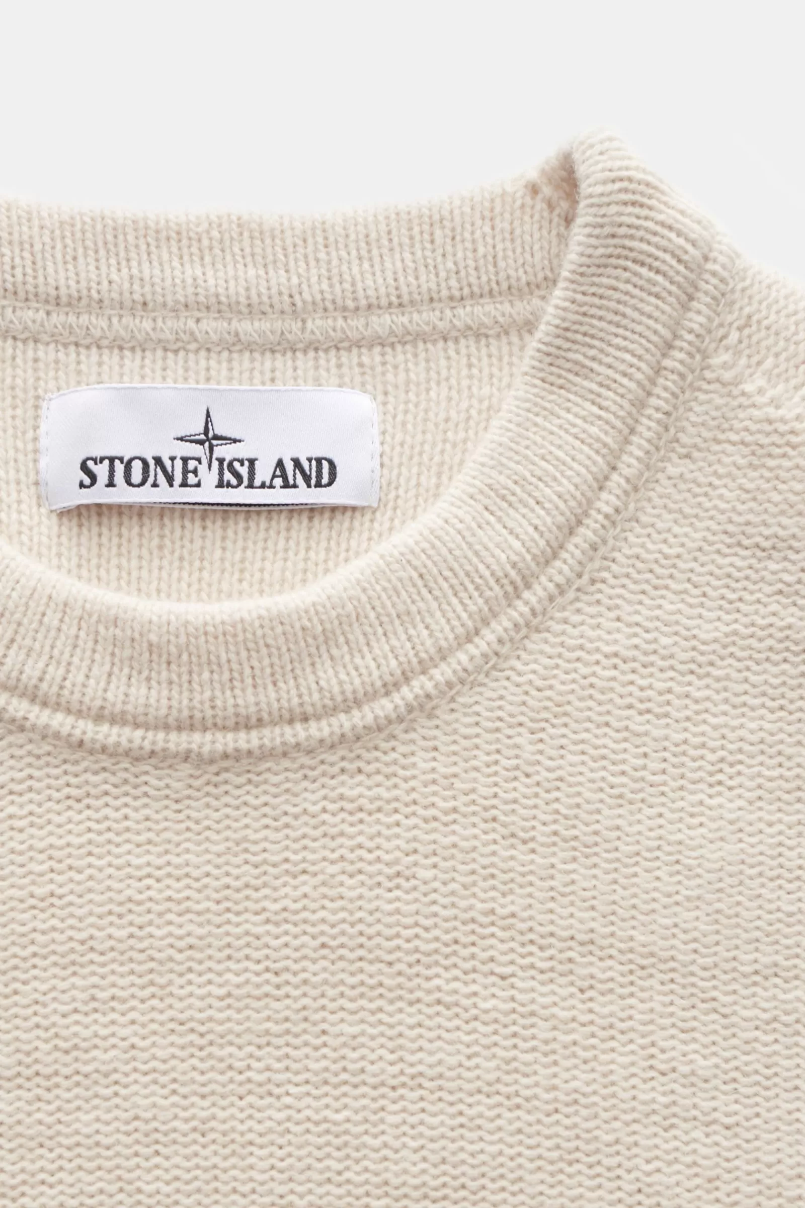 Crew Neck Jumper 'Lambswool' Cream^Stone Island Best Sale