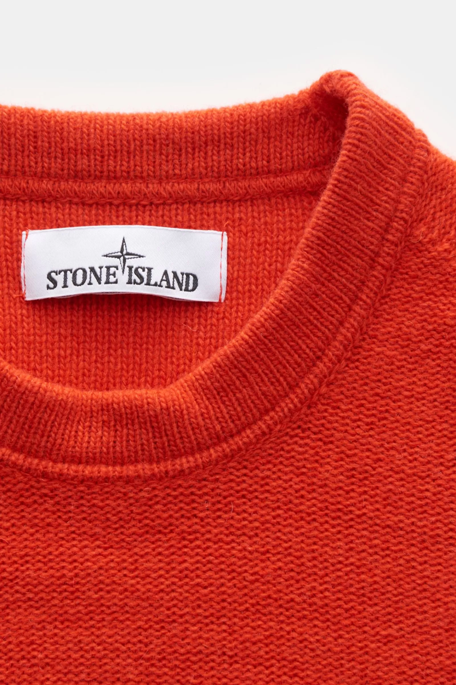 Crew Neck Jumper 'Lambswool' Orange^Stone Island New