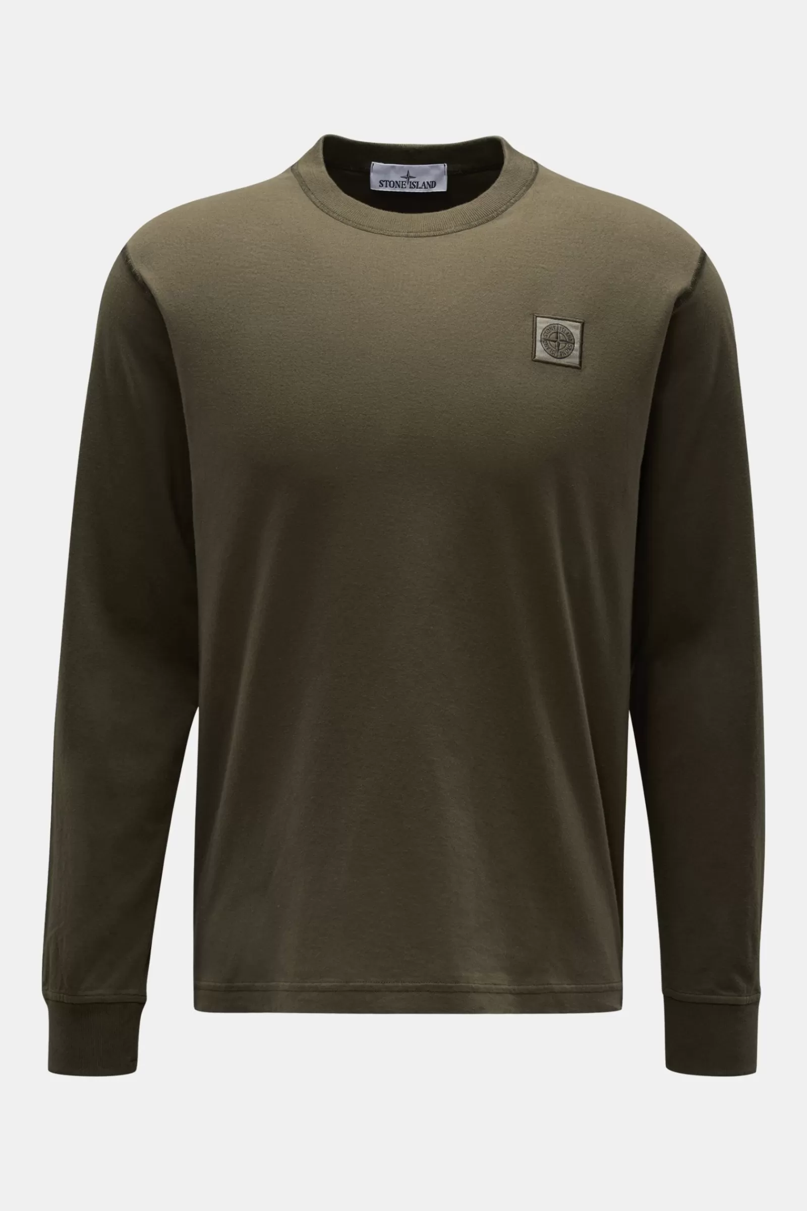 Crew Neck Long Sleeve Dark Olive>Stone Island Clearance