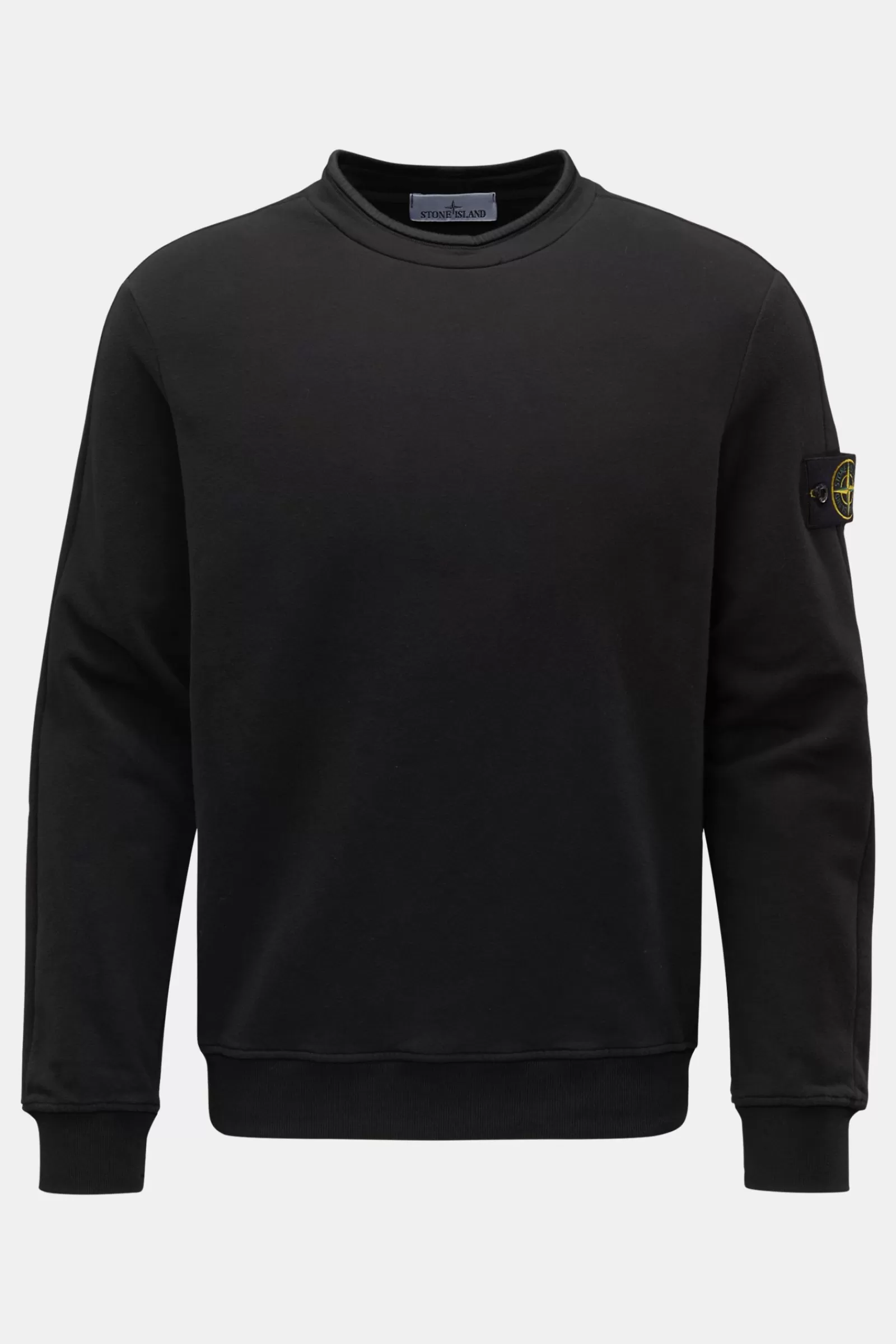 Crew Neck Sweatshirt Black>Stone Island Fashion