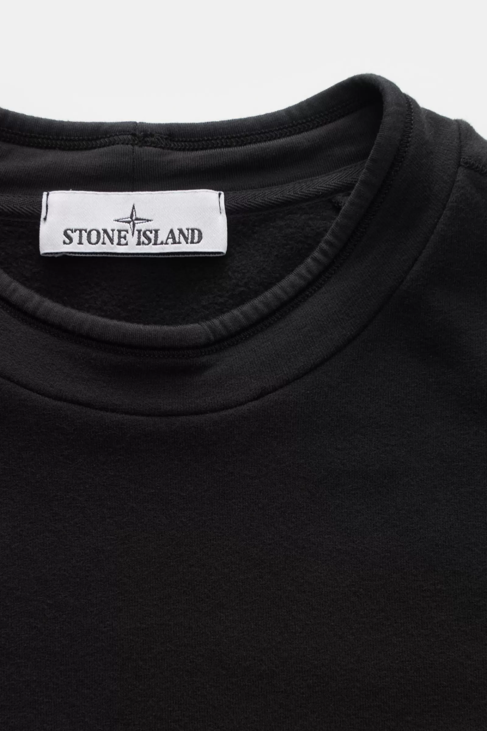 Crew Neck Sweatshirt Black>Stone Island Fashion