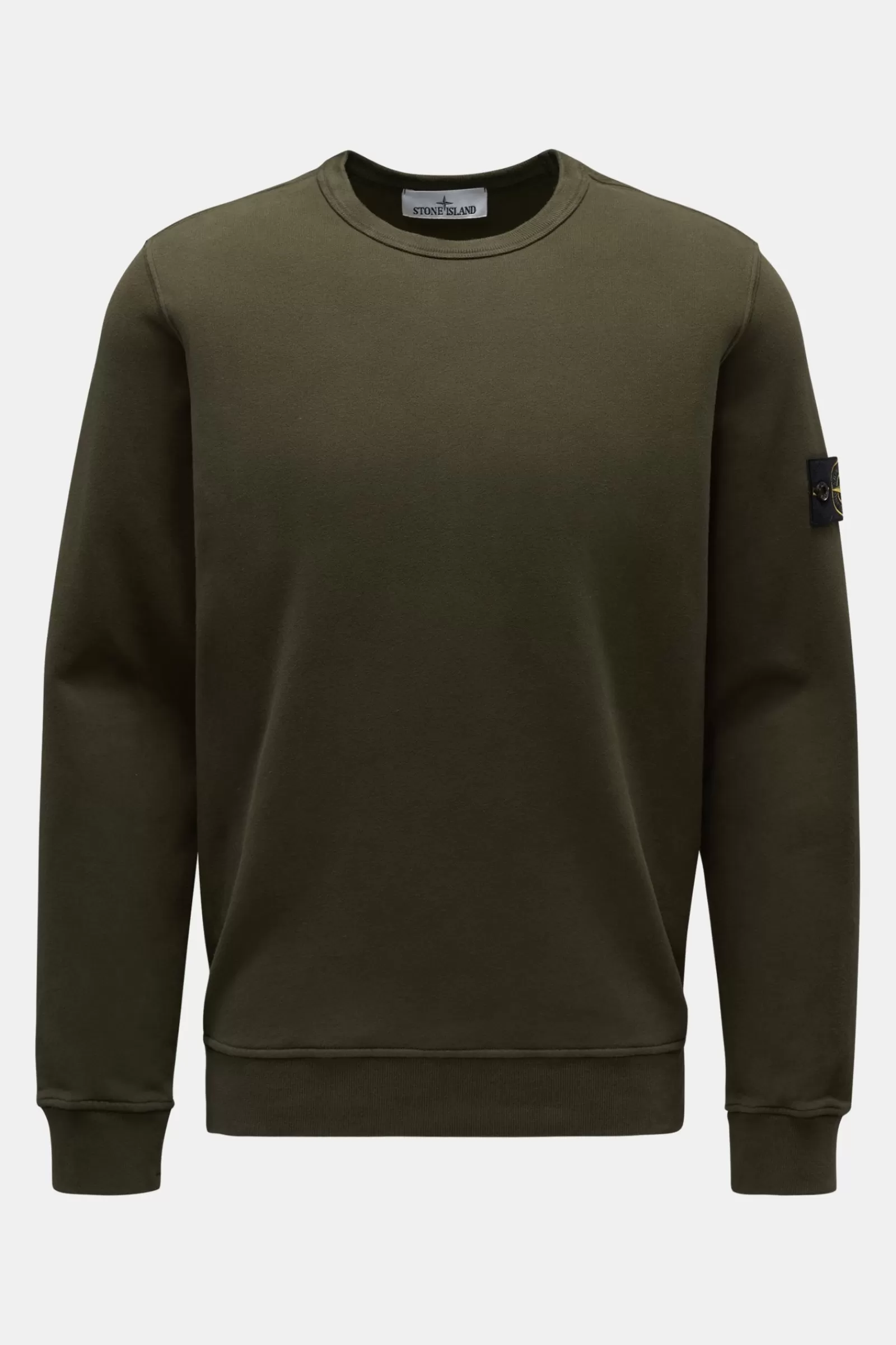 Crew Neck Sweatshirt Dark Olive^Stone Island Discount