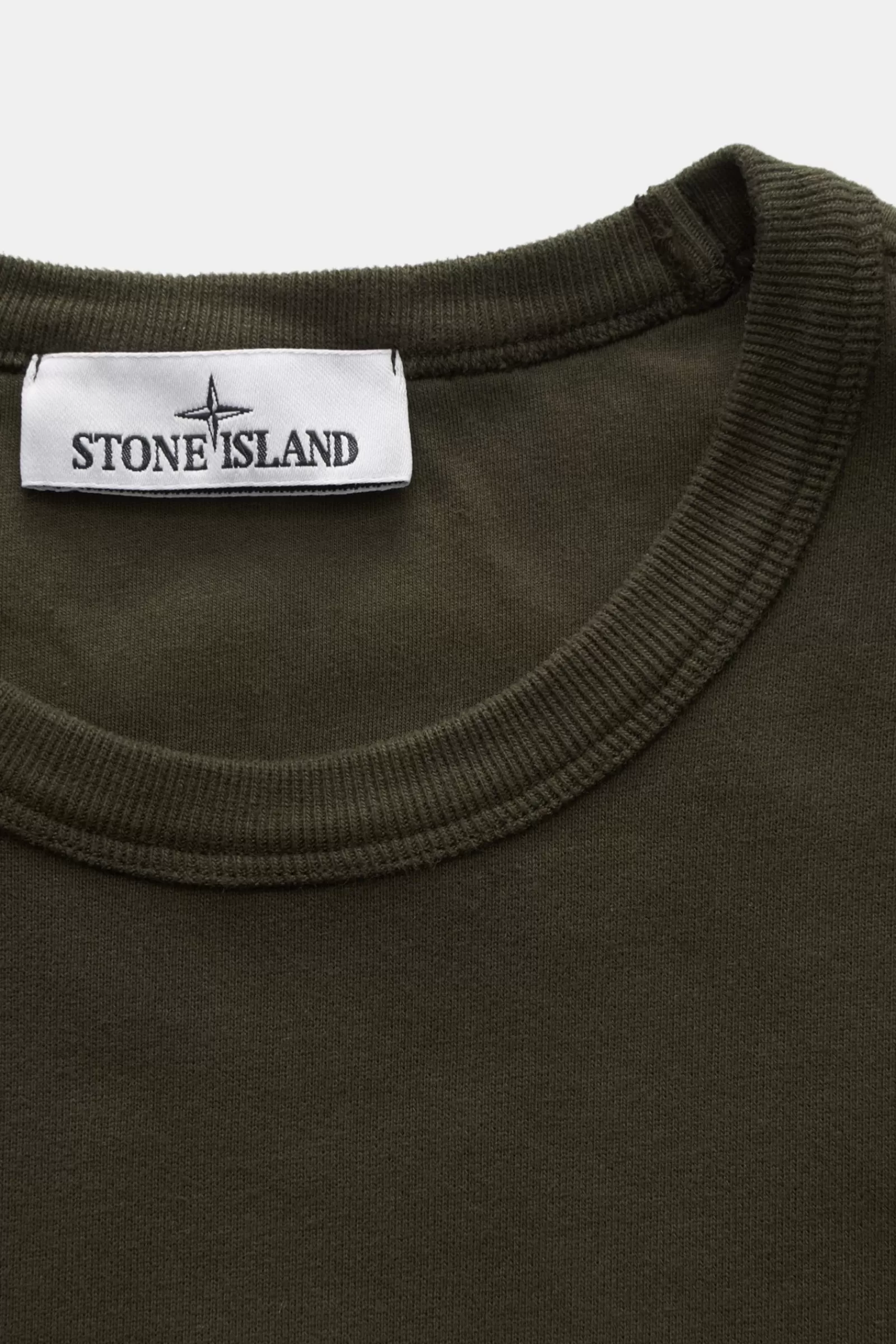 Crew Neck Sweatshirt Dark Olive^Stone Island Discount