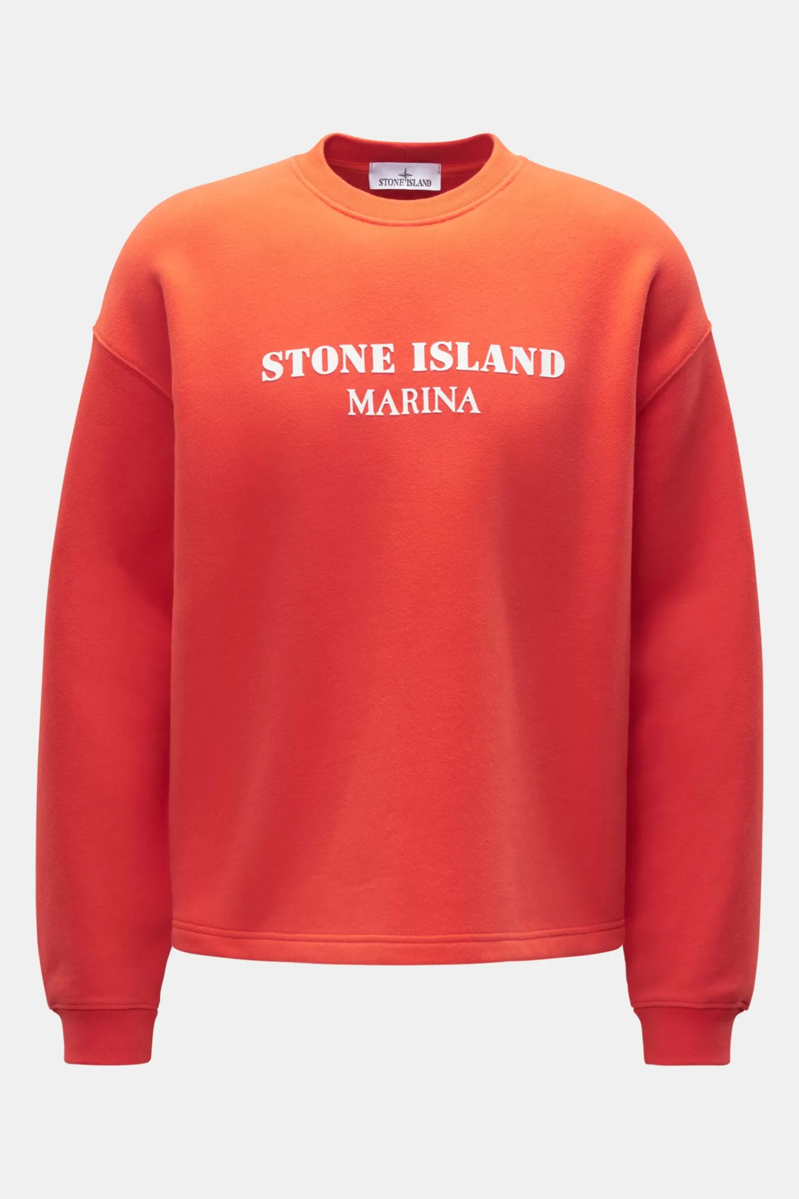 Crew Neck Sweatshirt 'Marina' Orange^Stone Island Clearance