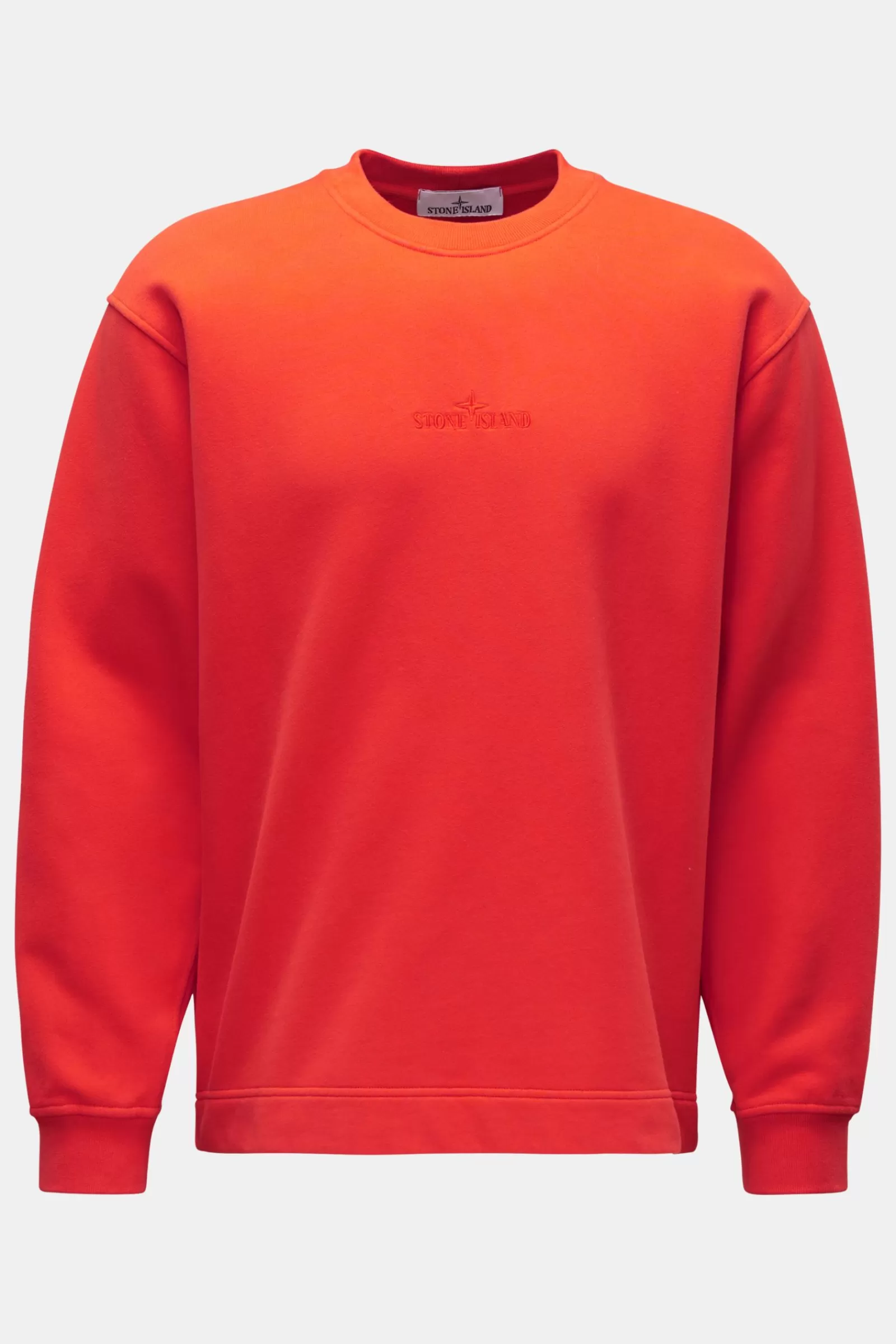 Crew Neck Sweatshirt Orange^Stone Island Shop