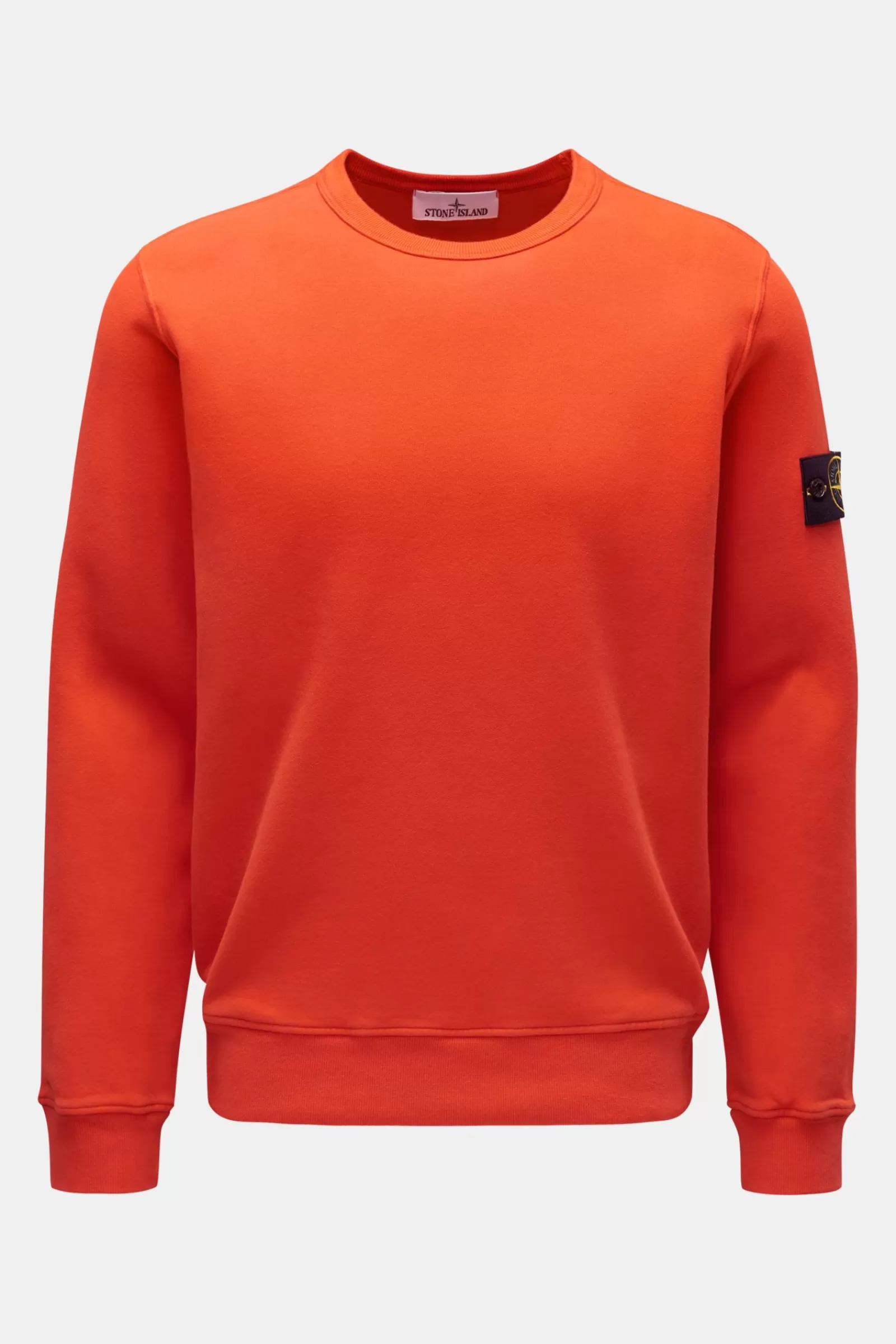 Crew Neck Sweatshirt Red-Orange^Stone Island Discount