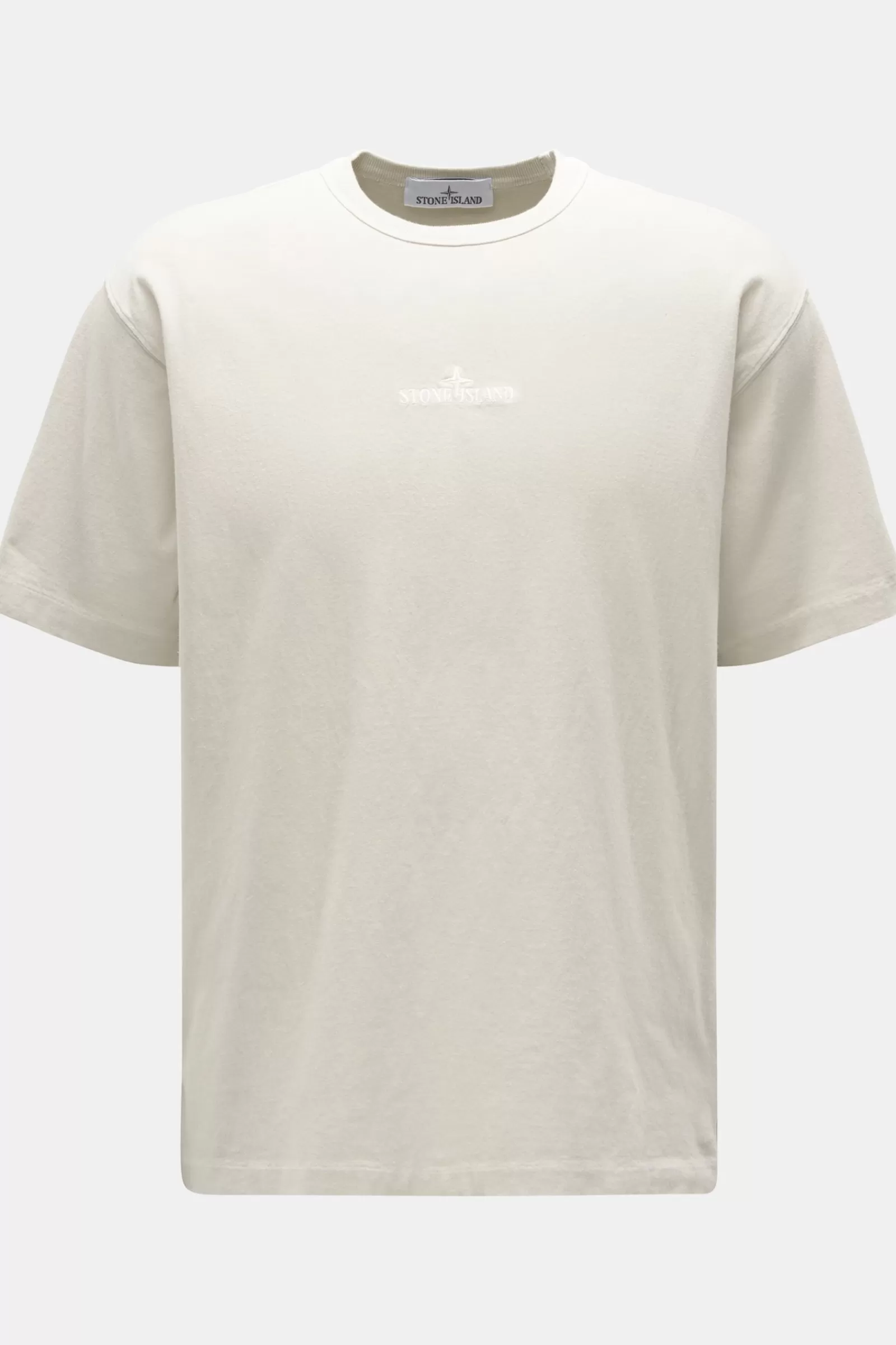 Crew Neck T-Shirt Beige>Stone Island Outlet