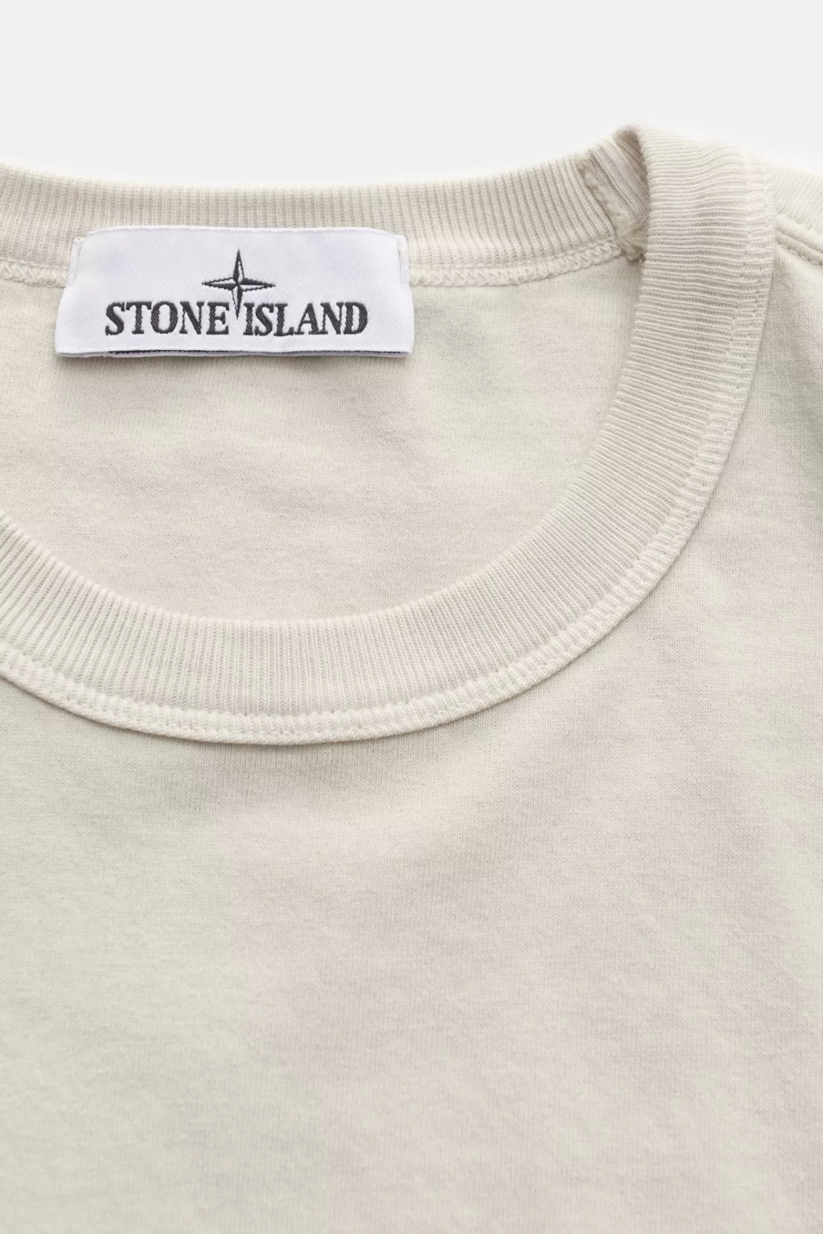 Crew Neck T-Shirt Beige>Stone Island Outlet