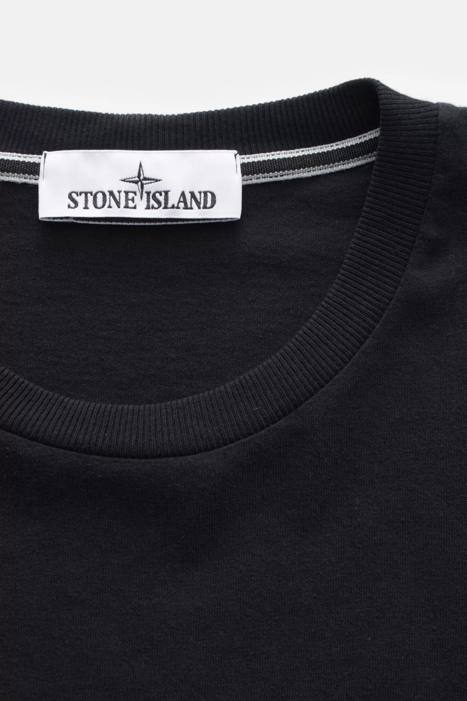 Crew Neck T-Shirt Black>Stone Island Flash Sale