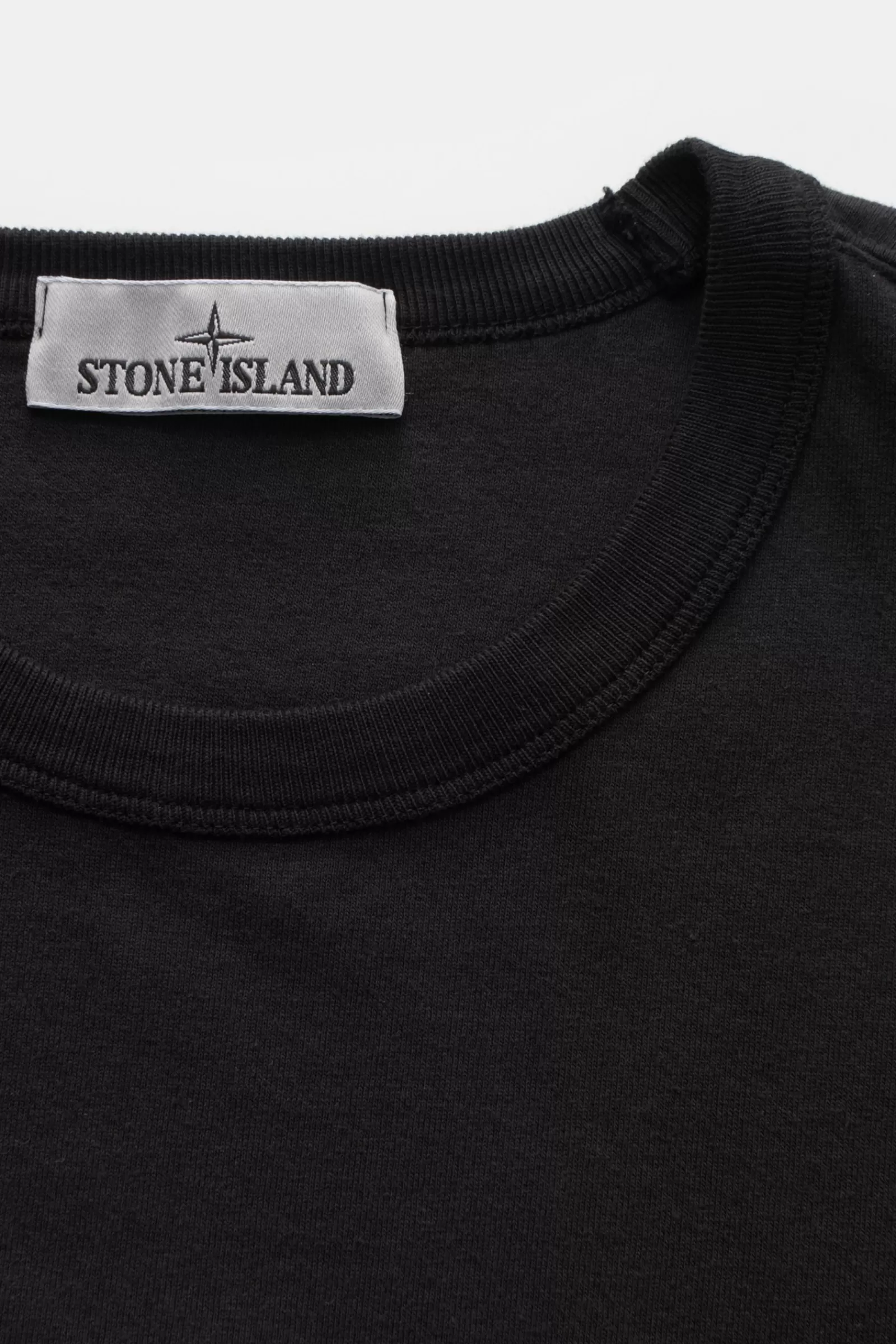 Crew Neck T-Shirt Black>Stone Island Cheap