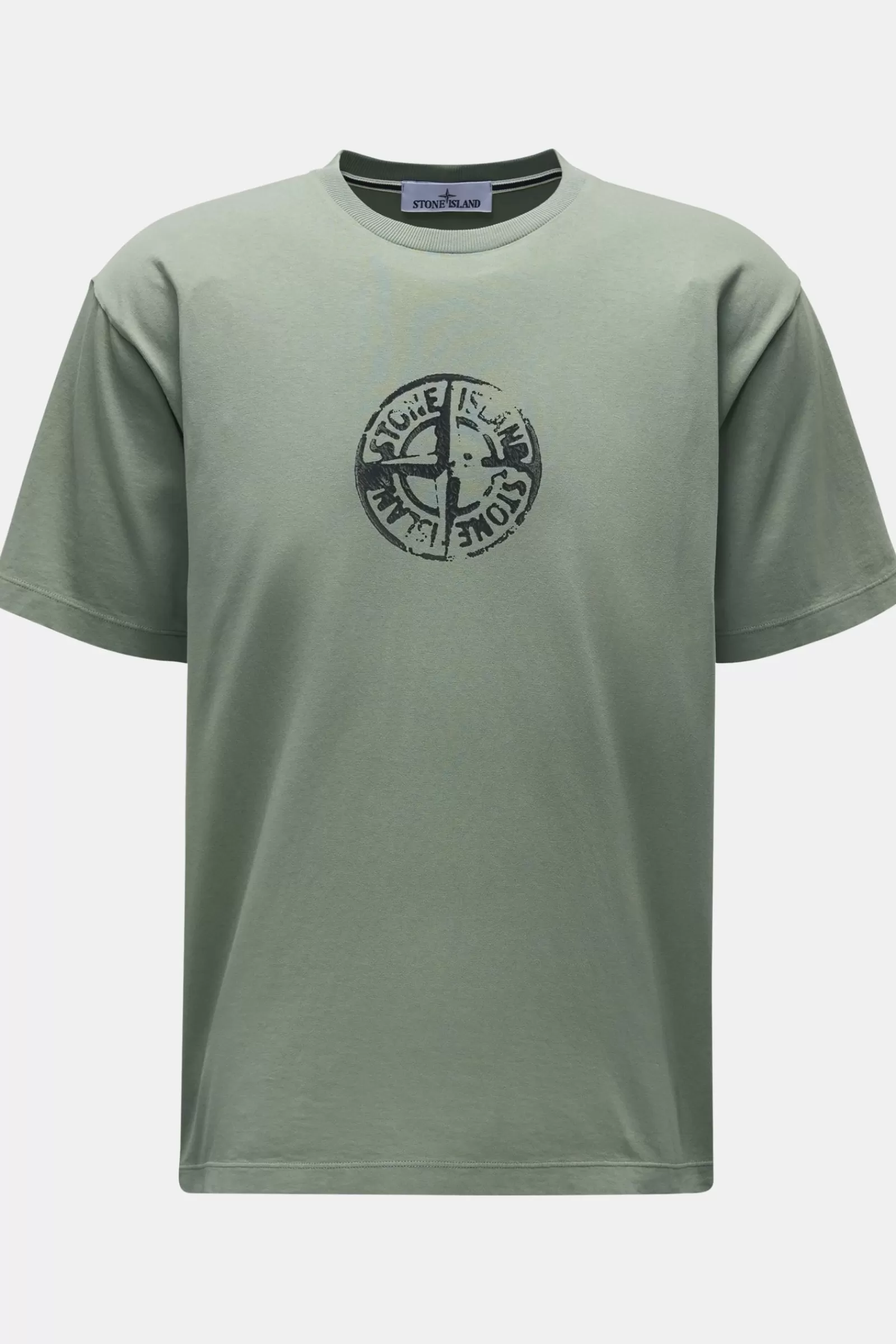 Crew Neck T-Shirt Grey-Green>Stone Island Shop