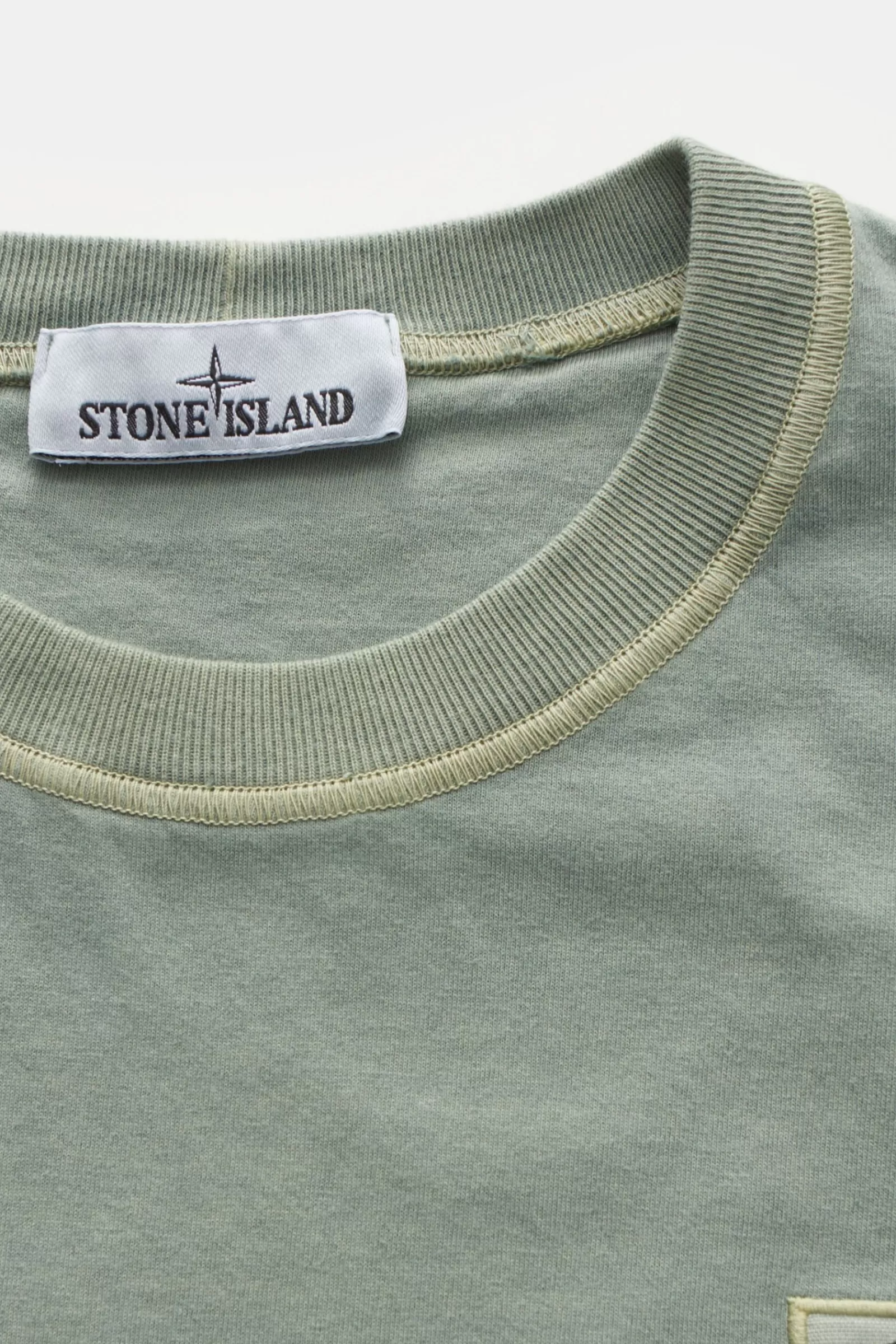 Crew Neck T-Shirt Grey-Green>Stone Island Online