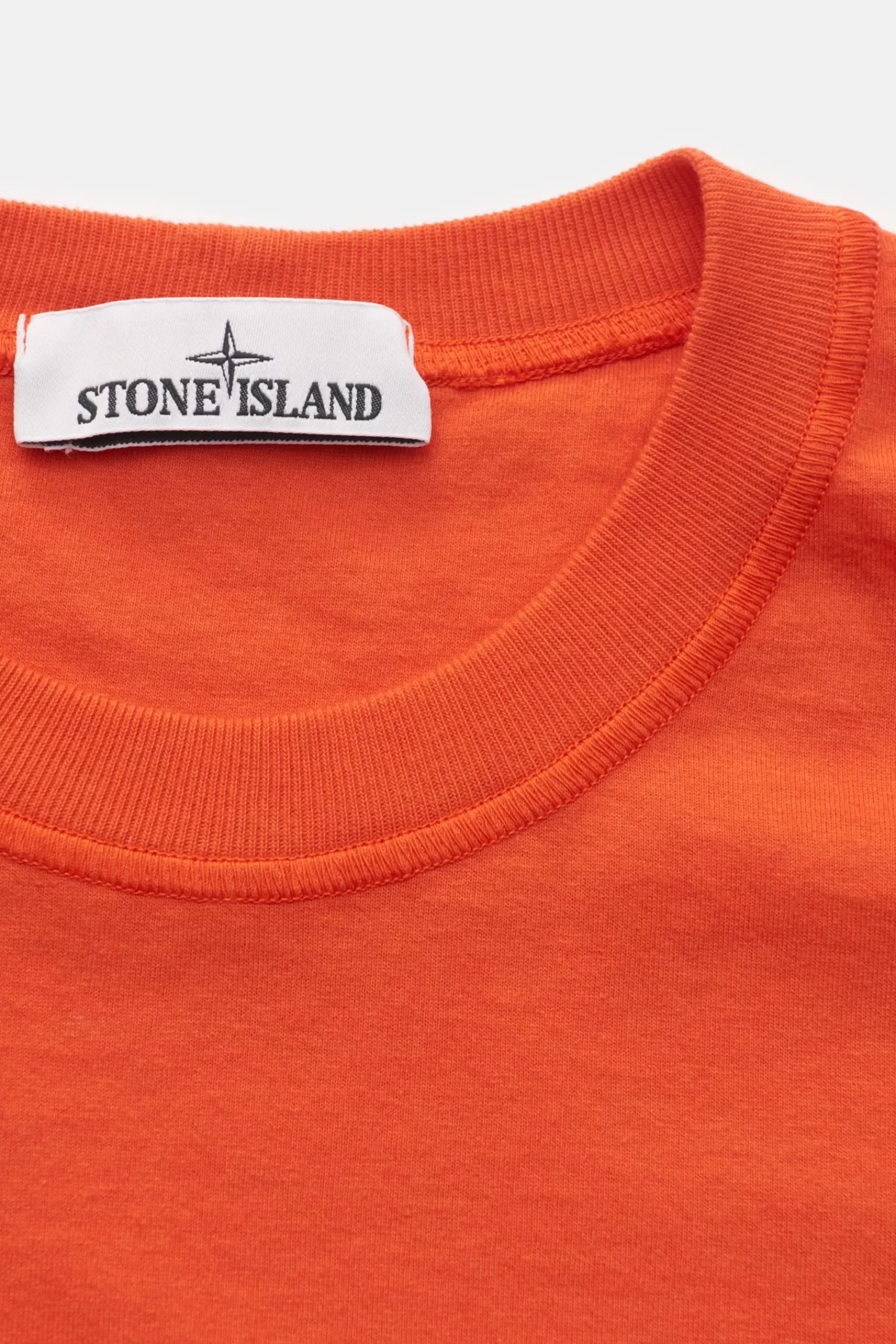 Crew Neck T-Shirt Orange>Stone Island Cheap