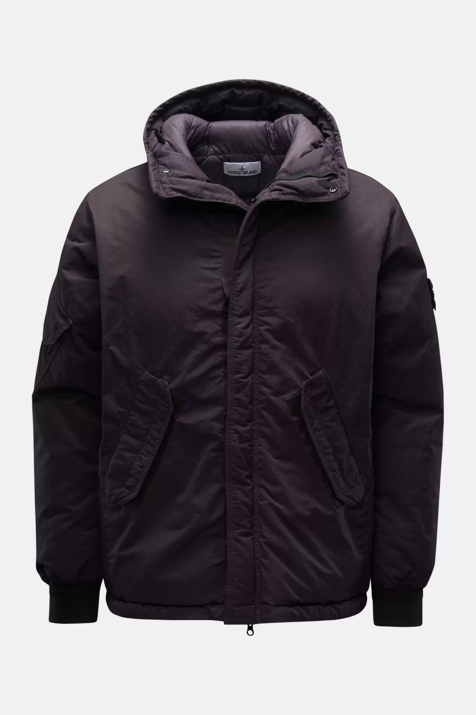 Down Jacket 'Opaque Nylon Twill Down-Tc' Purple>Stone Island Sale