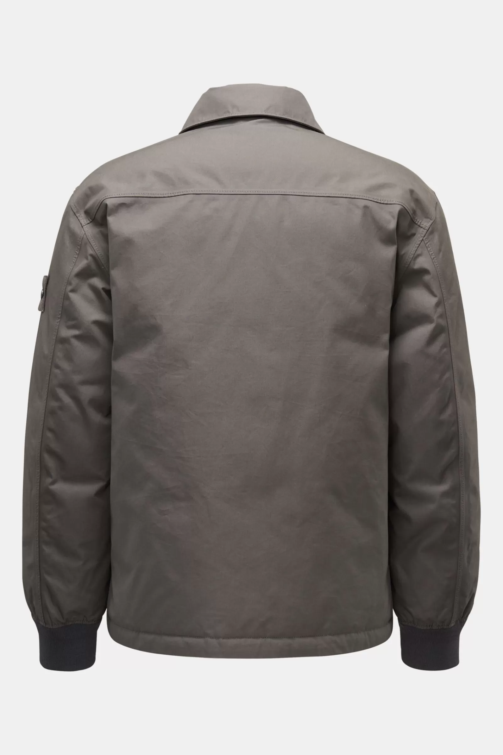 Down Jacket 'O-Ventile Down Ghost Piece' Grey>Stone Island Outlet