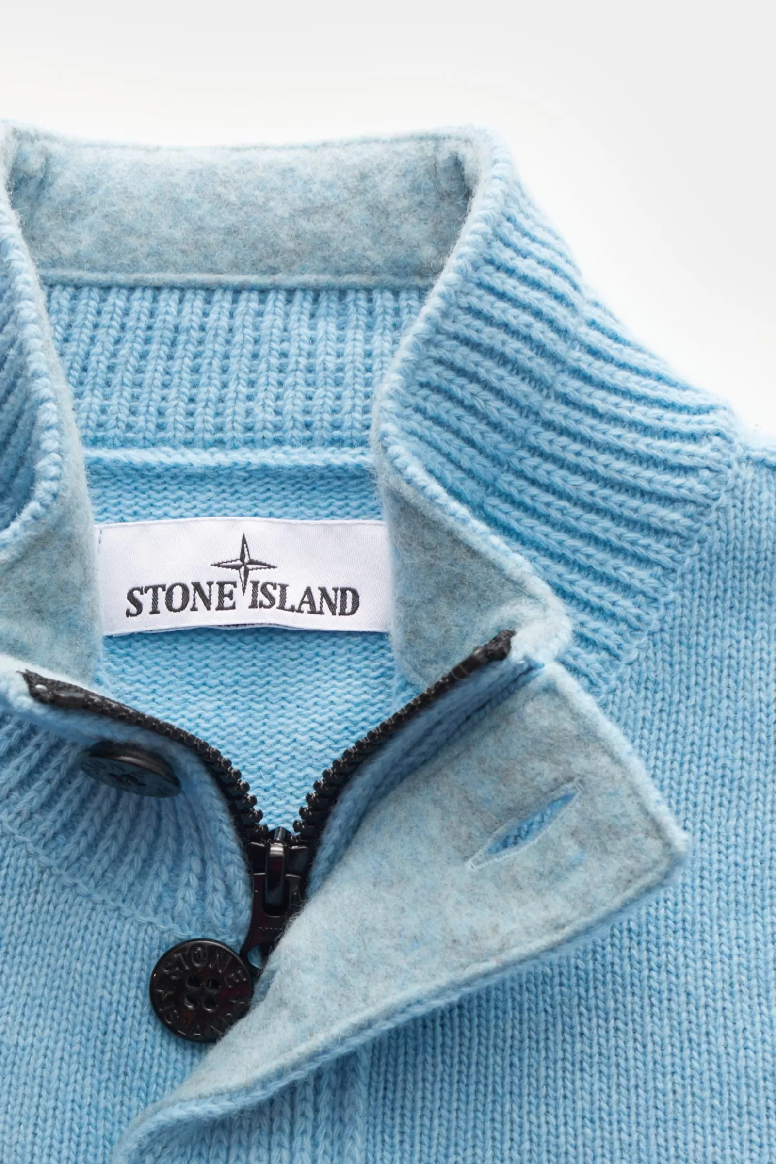 Half-Zip Jumper Light Blue^Stone Island Best Sale