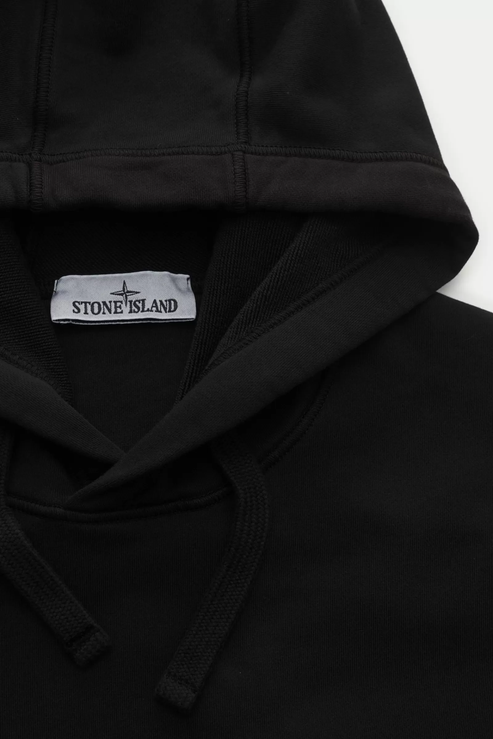 Hooded Jumper Black>Stone Island Shop