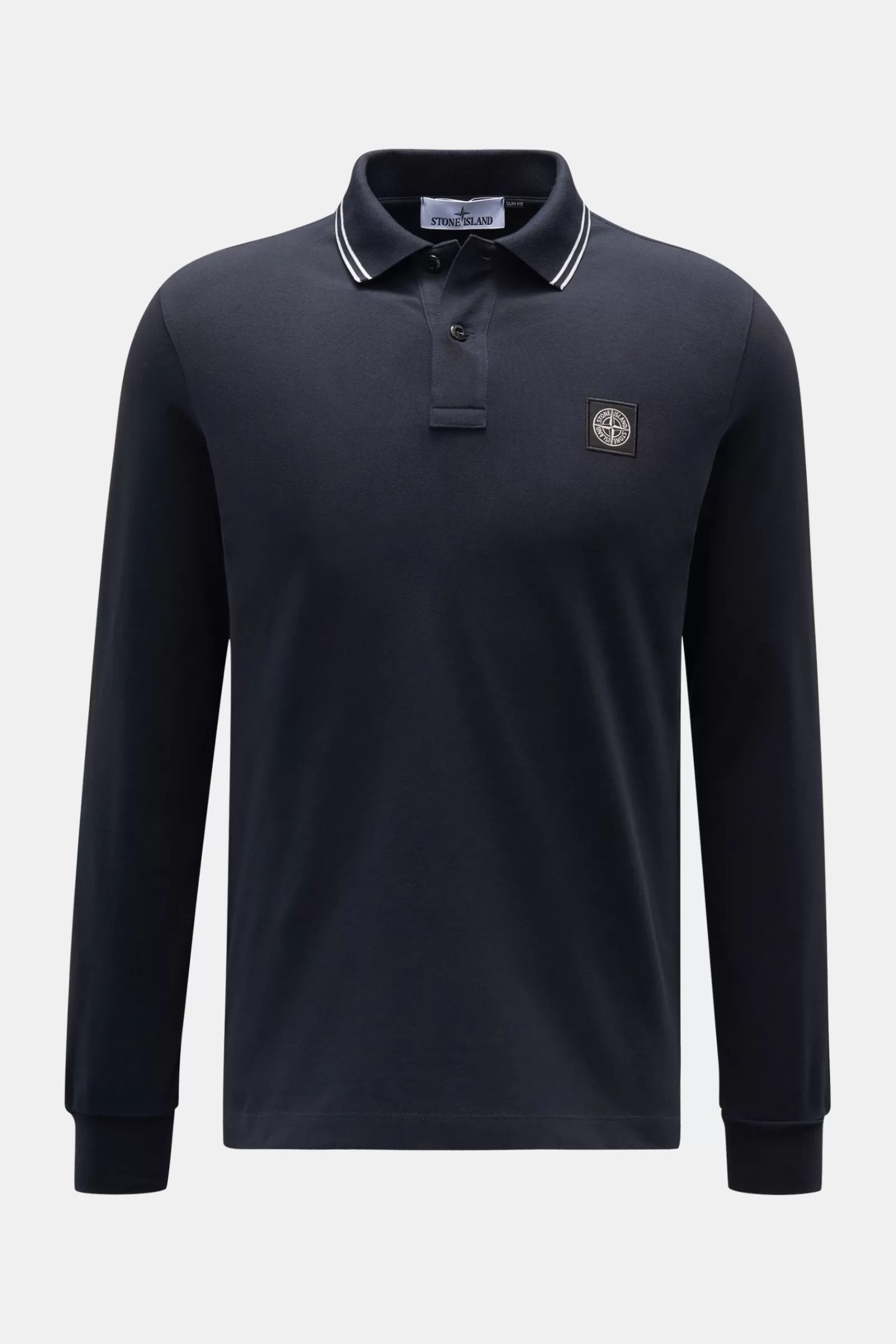 Long Sleeve Polo Shirt Navy>Stone Island New