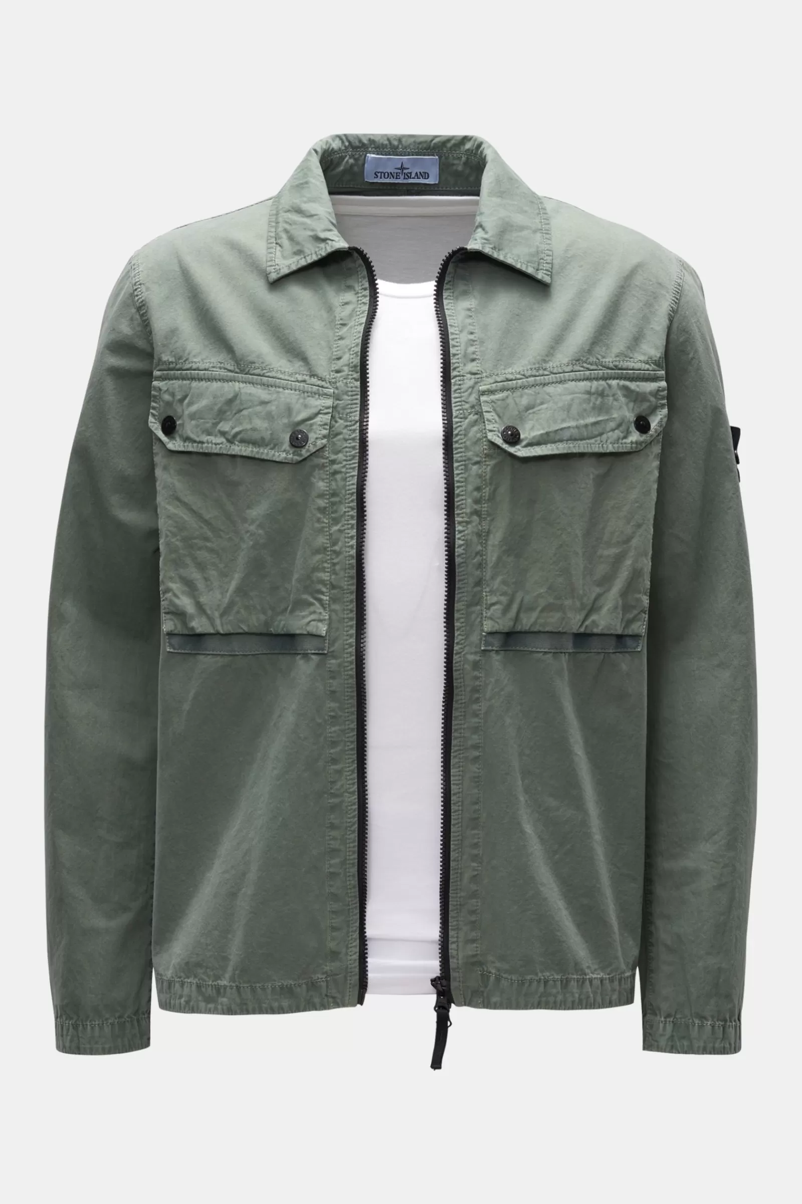 Overshirt Grey-Green>Stone Island Store