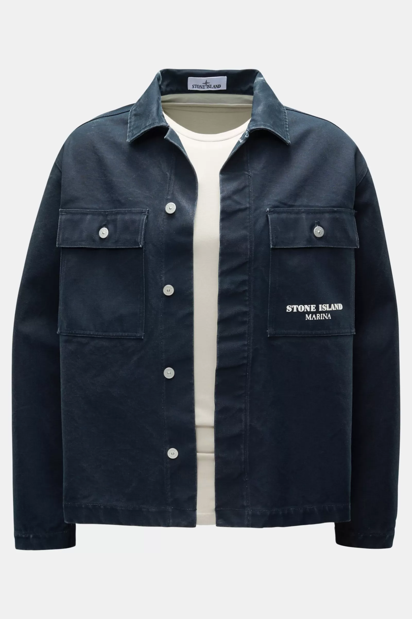 Overshirt 'Marina' Navy>Stone Island Outlet