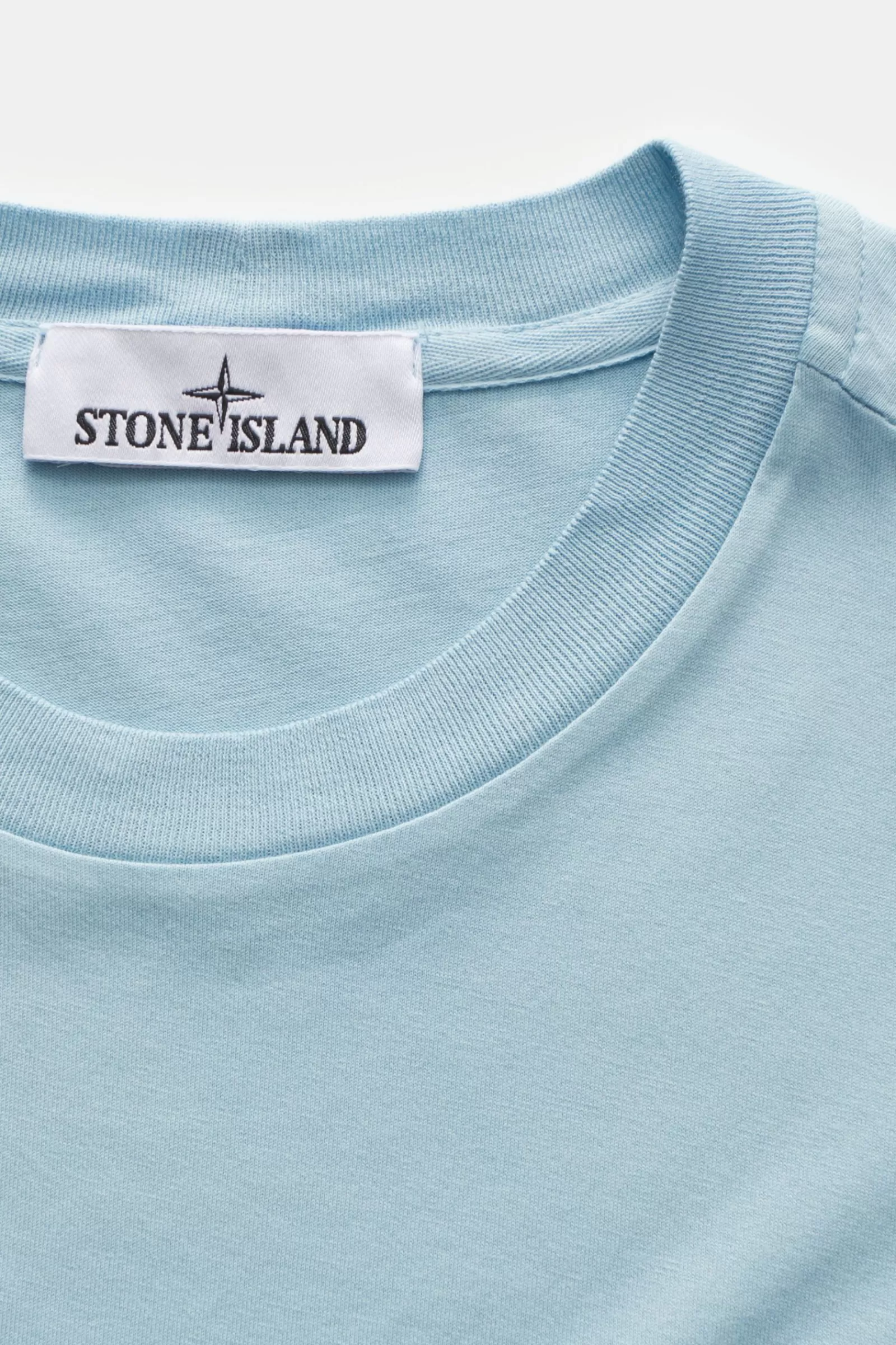 Rundhals-T-Shirt Hellblau>Stone Island Sale