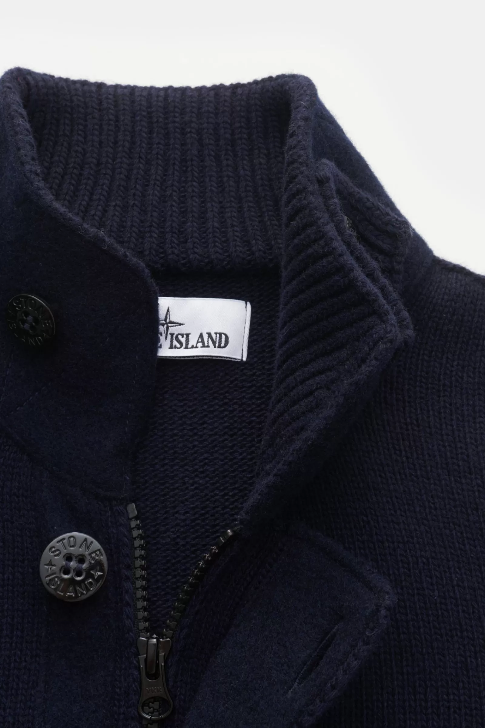 Strickjacke Navy^Stone Island Shop