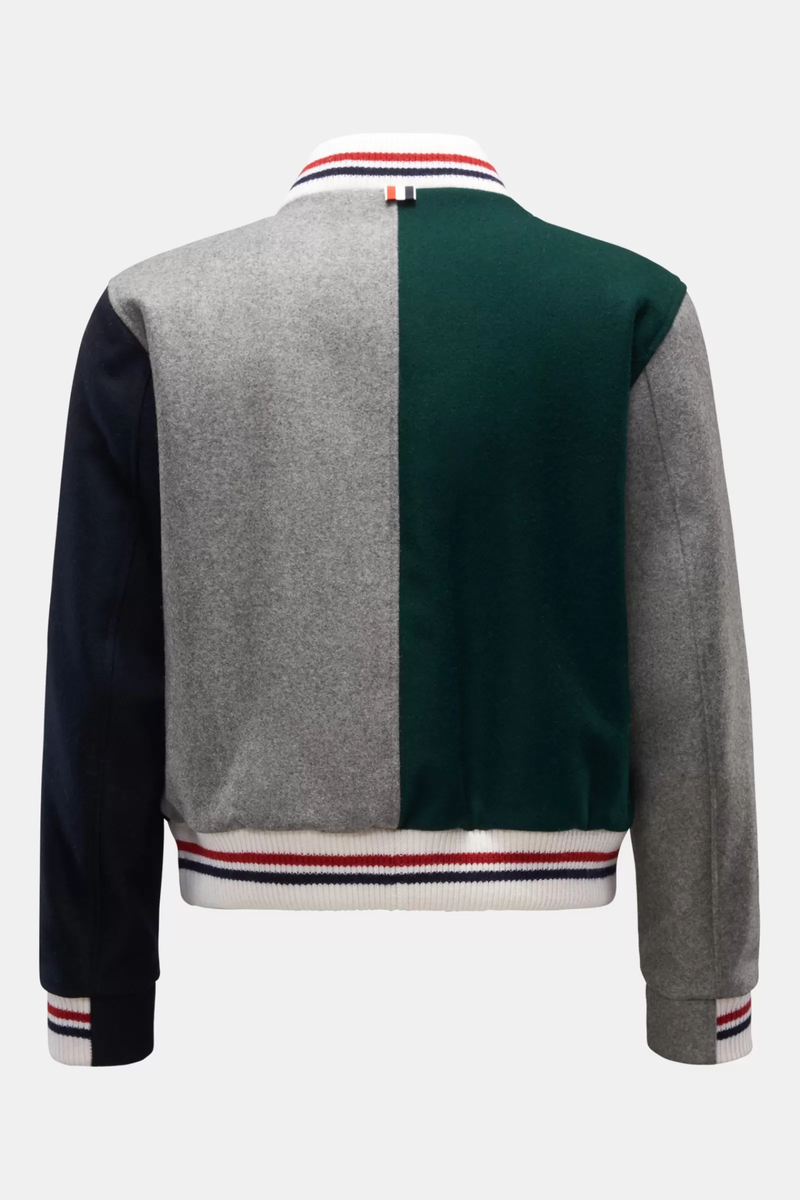 Blouson Navy/Dark Green>Thom Browne Flash Sale