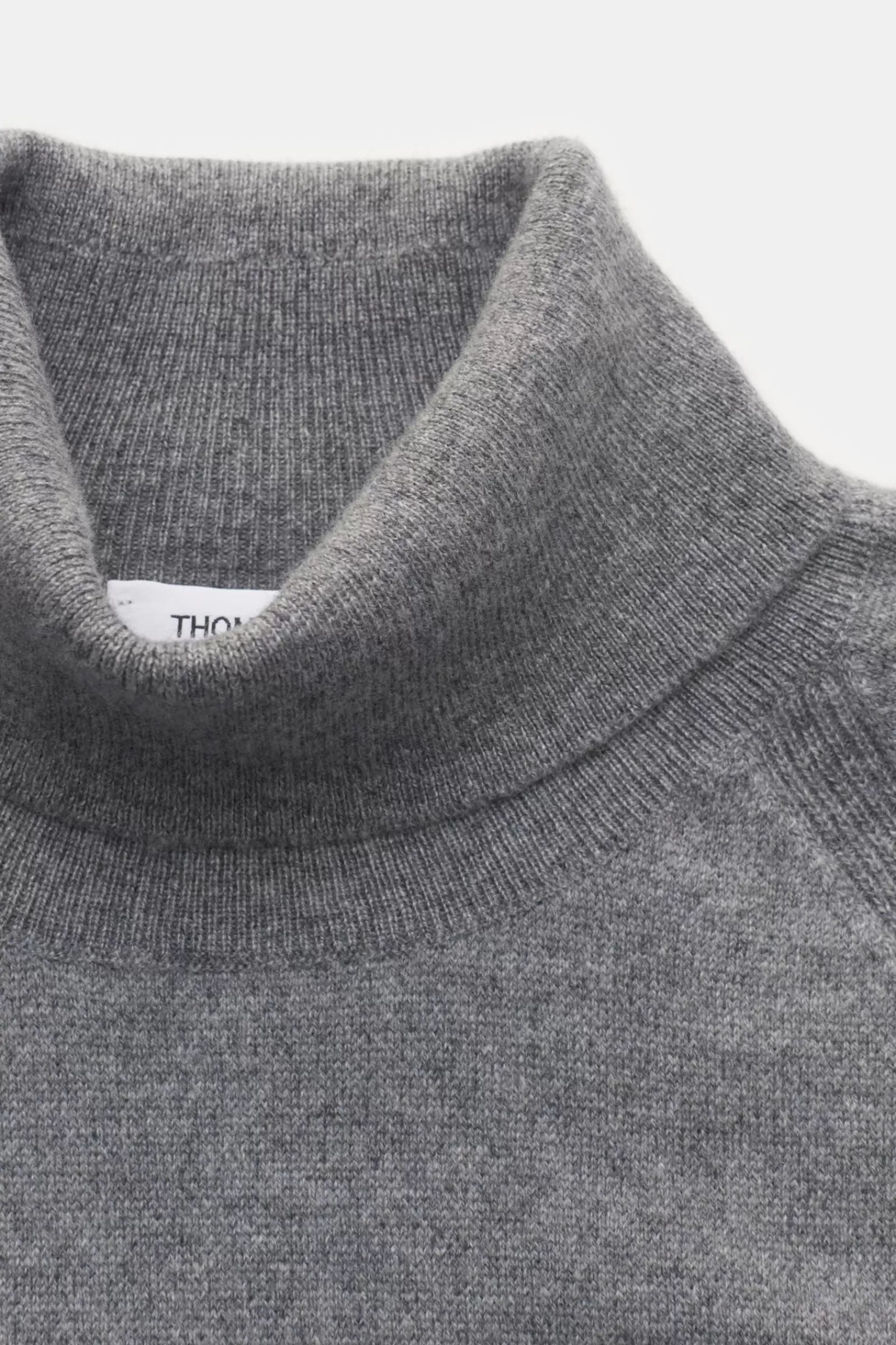 Cashmere Turtleneck Jumper Light Grey^Thom Browne Outlet