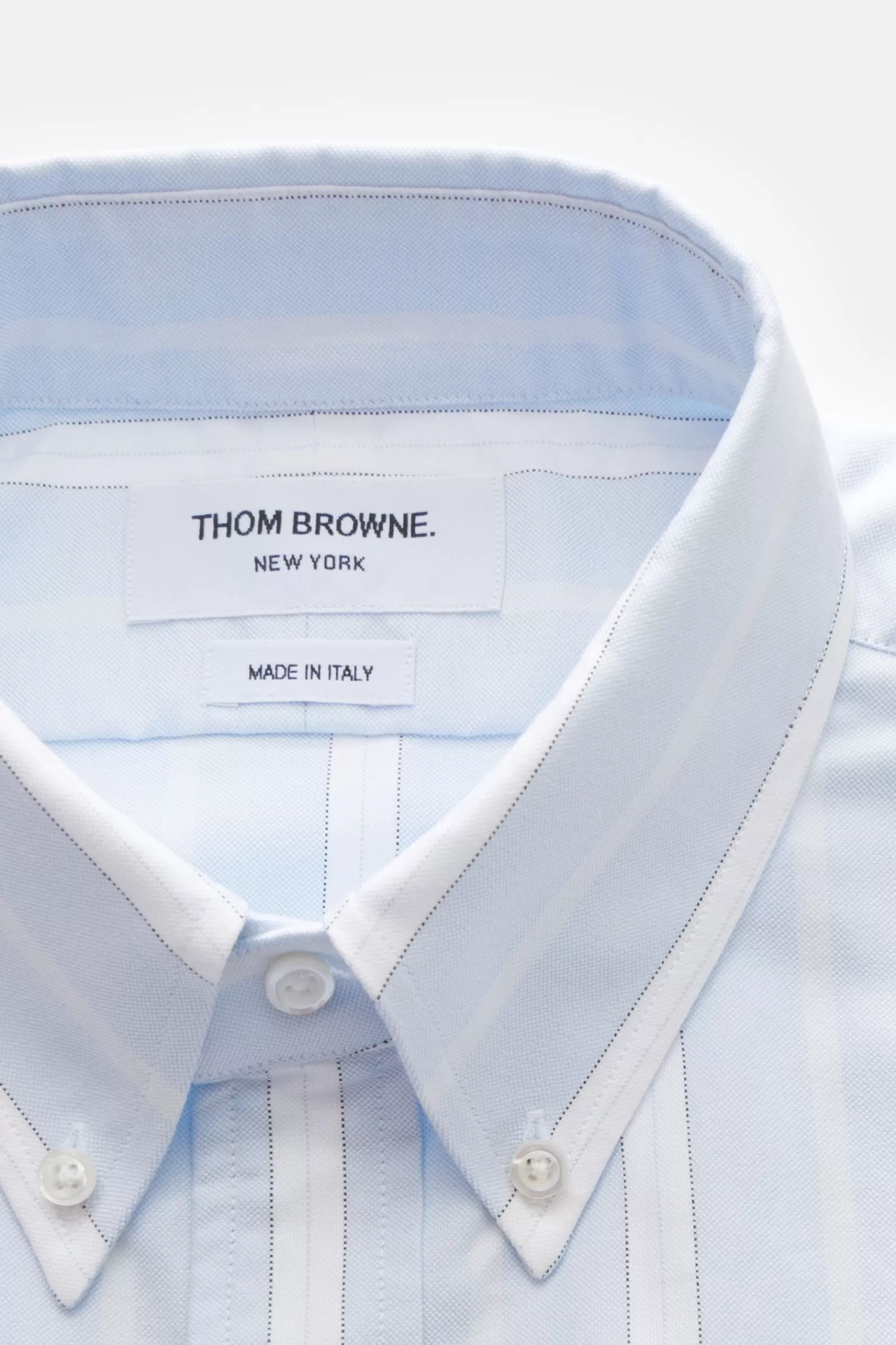 Casual Shirt Light Blue/White Striped>Thom Browne Shop