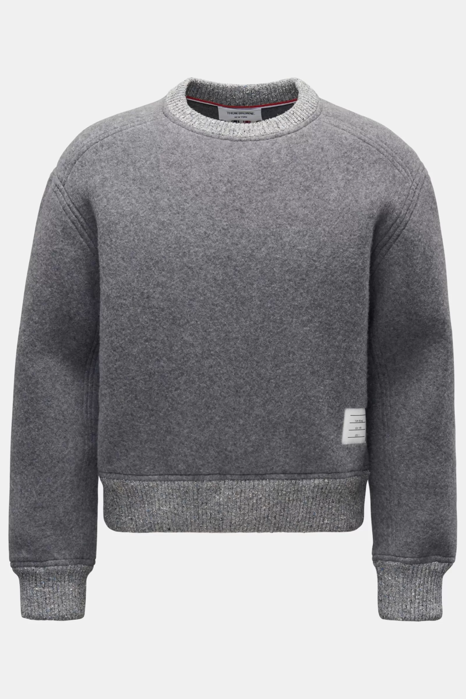 Crew Neck Jumper Grey>Thom Browne Best Sale