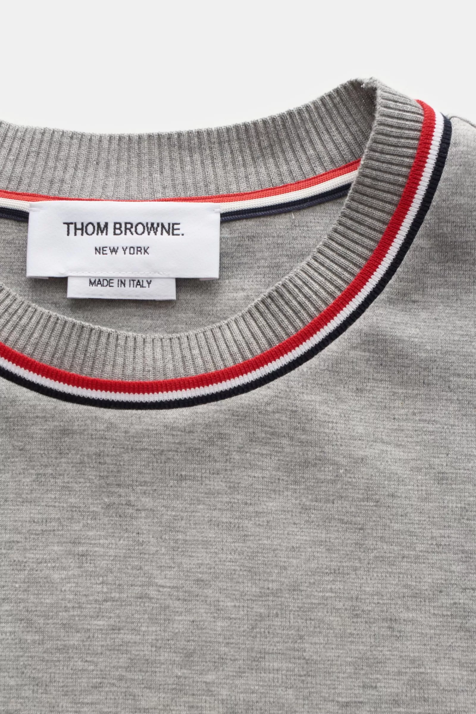 Crew Neck Jumper Light Grey^Thom Browne Outlet