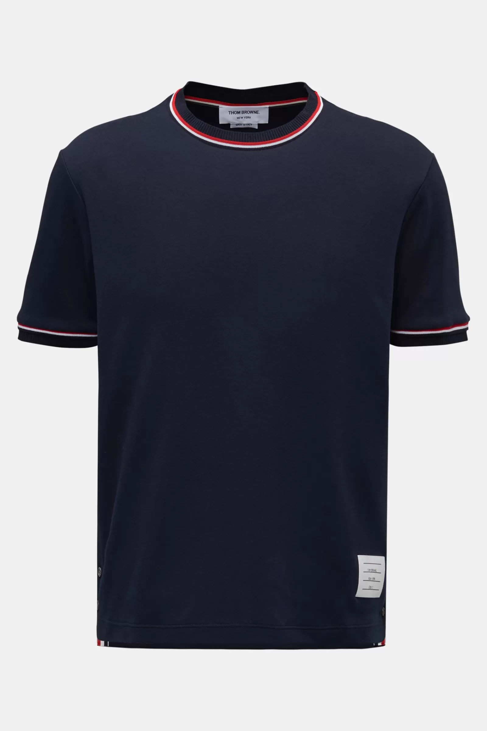 Crew Neck T-Shirt Navy>Thom Browne Best Sale