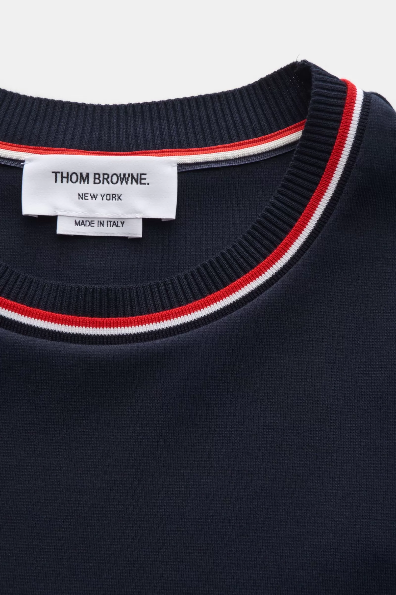 Crew Neck T-Shirt Navy>Thom Browne Best Sale