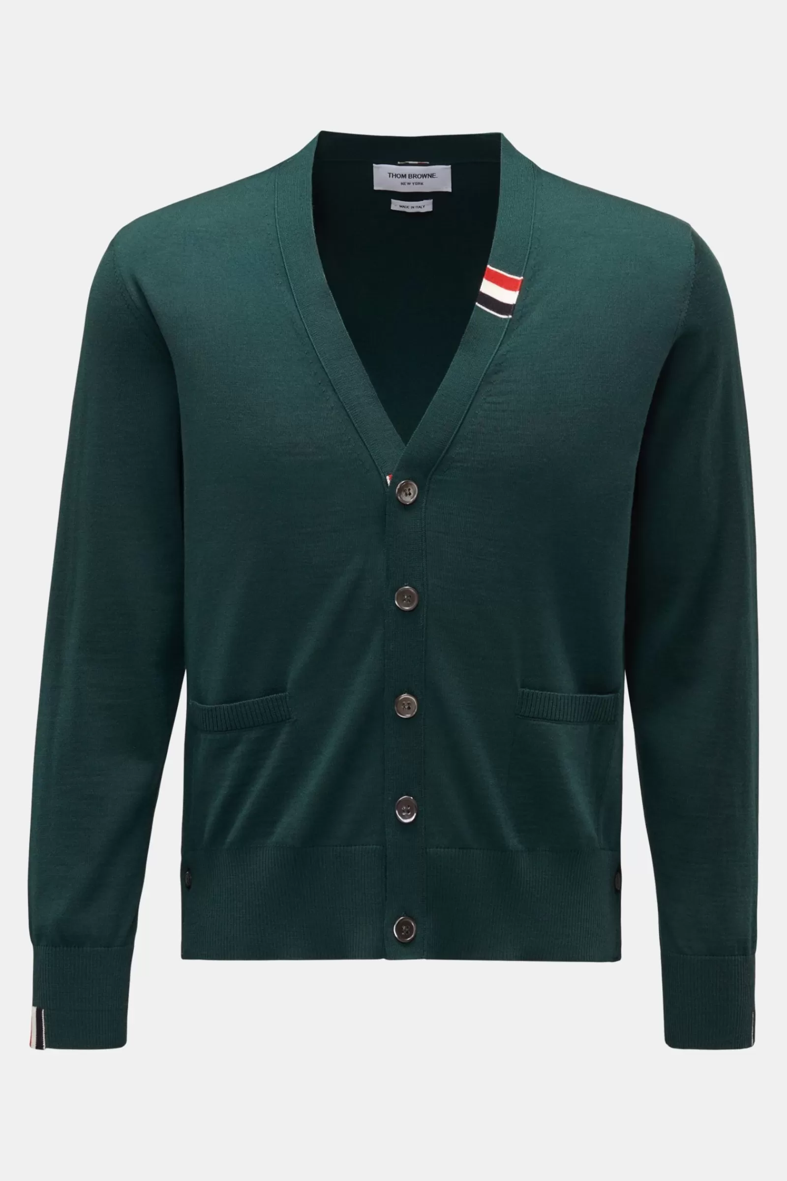 Merino Fine Knit Cardigan Dark Green^Thom Browne Cheap