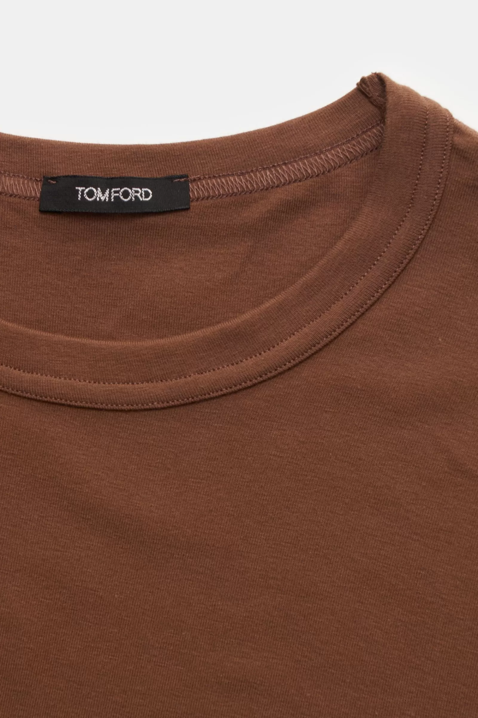 Crew Neck T-Shirt Brown>Tom Ford Cheap