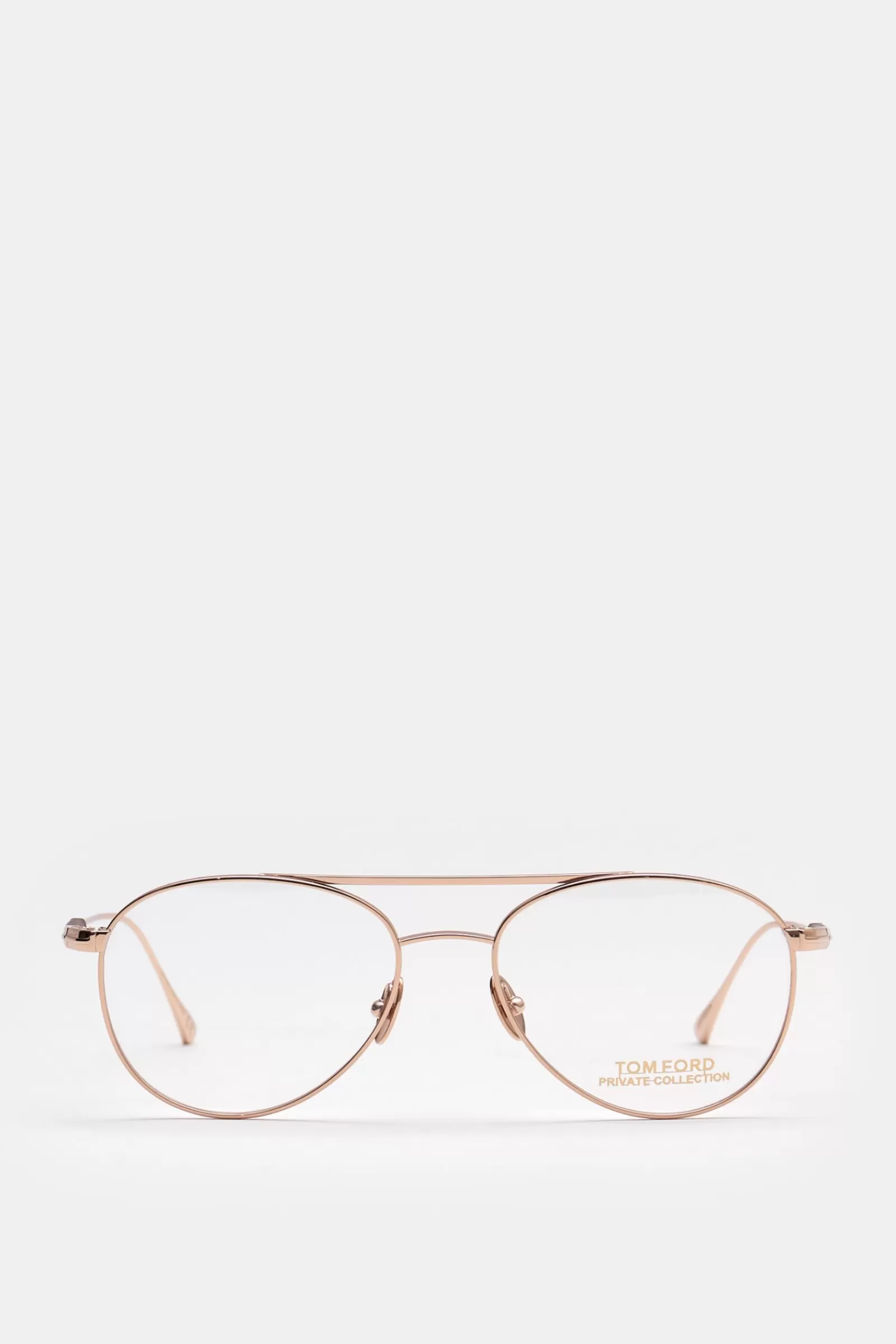 Glasses Frame 'Titanium Pilot Optical' Gold/Brown^Tom Ford Cheap