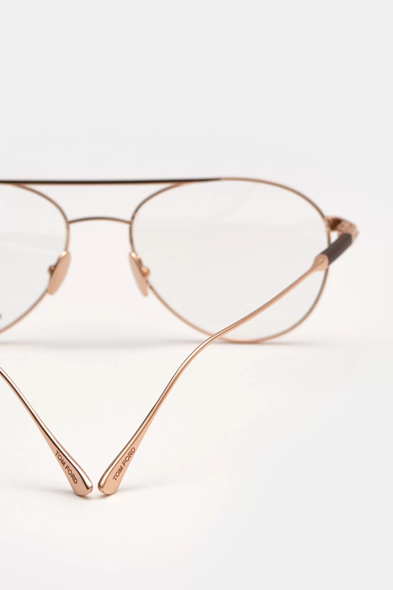 Glasses Frame 'Titanium Pilot Optical' Gold/Brown^Tom Ford Cheap