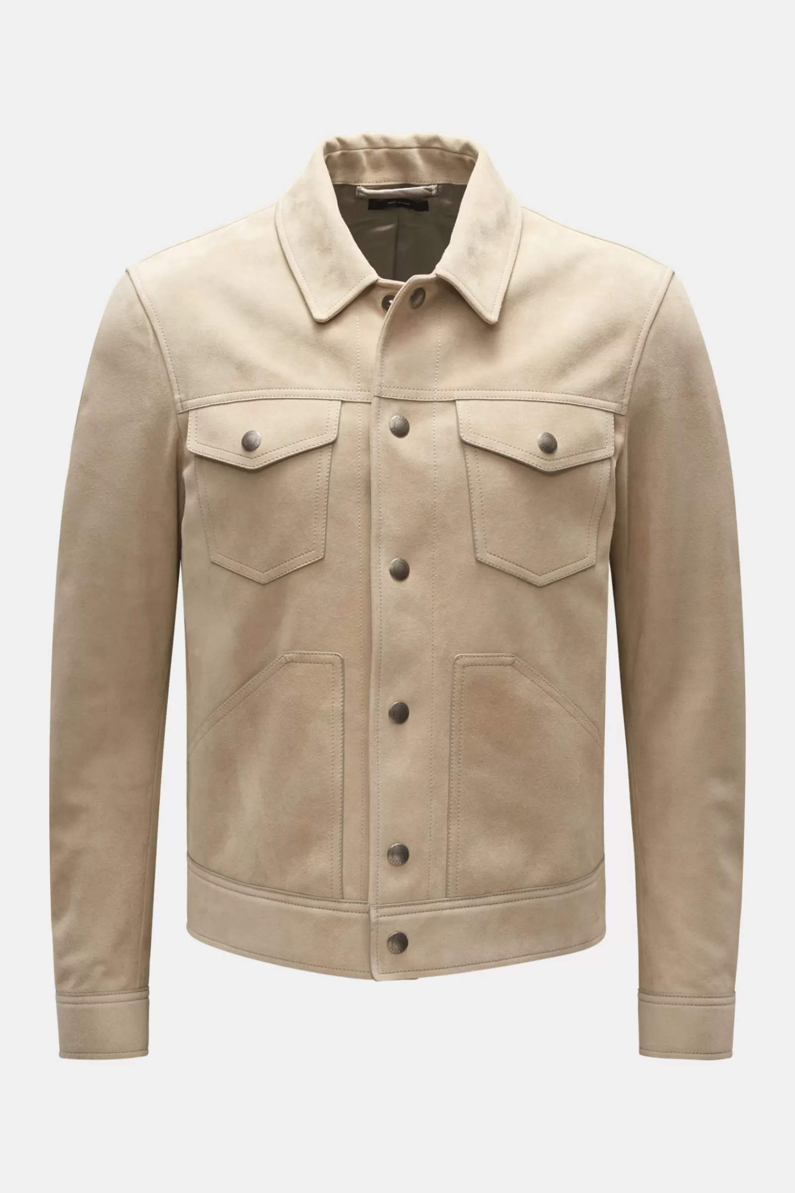 Suede Jacket Beige>Tom Ford Store