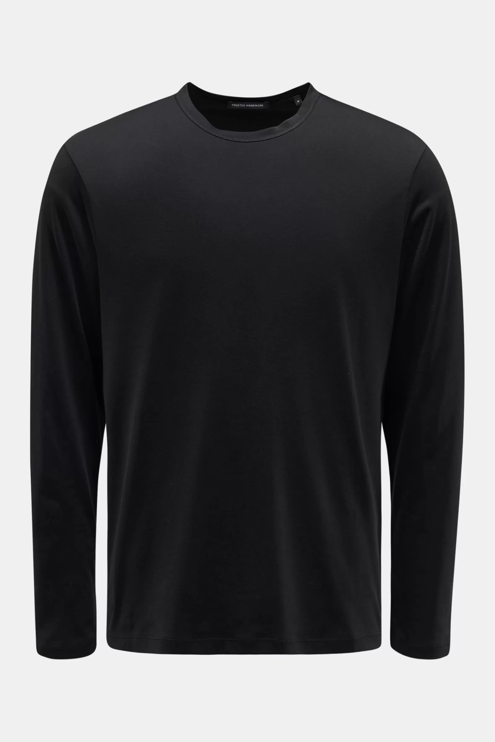 Crew Neck Long Sleeve Black>Trusted Handwork Store