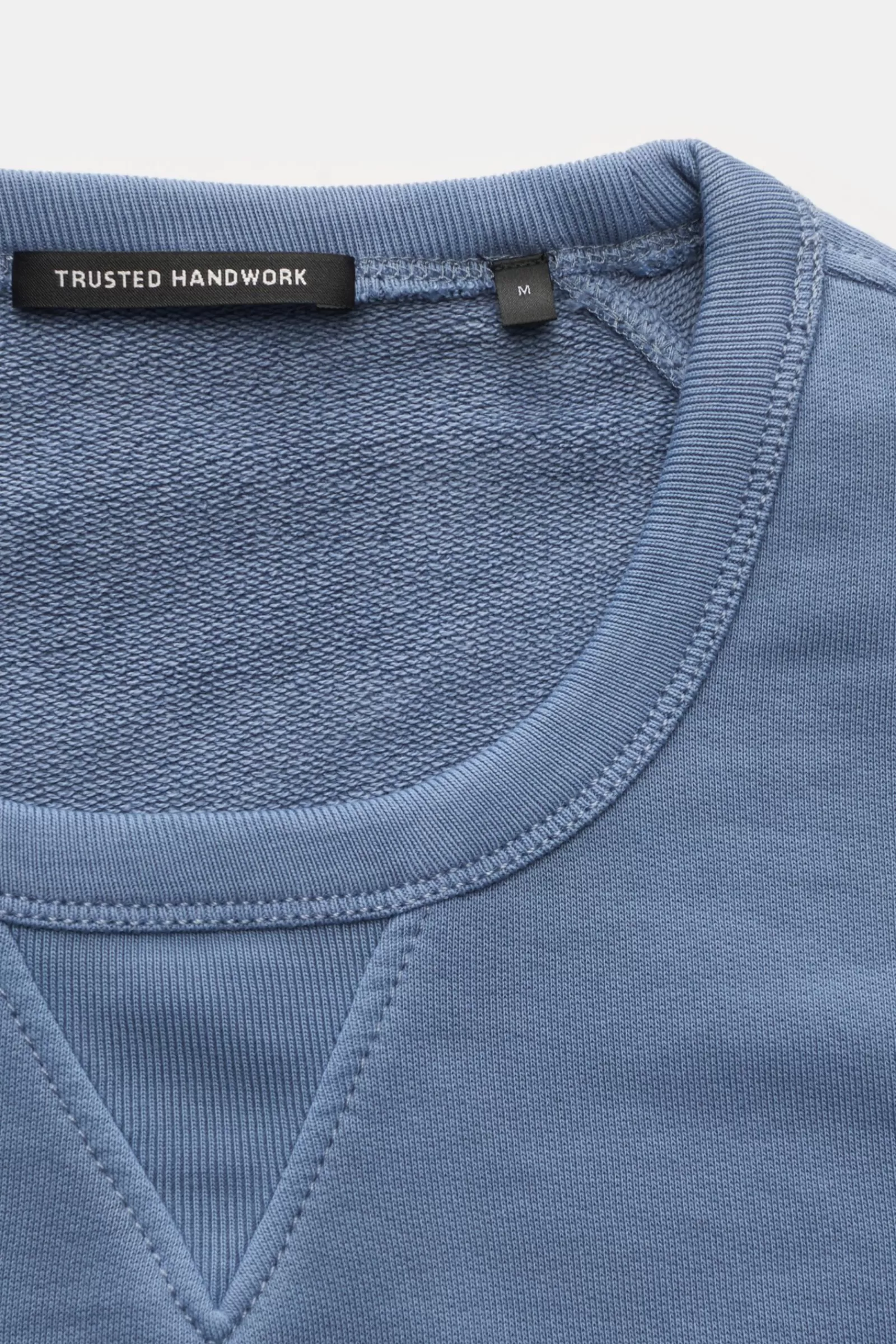 Crew Neck Sweatshirt Grey-Blue^Trusted Handwork Online