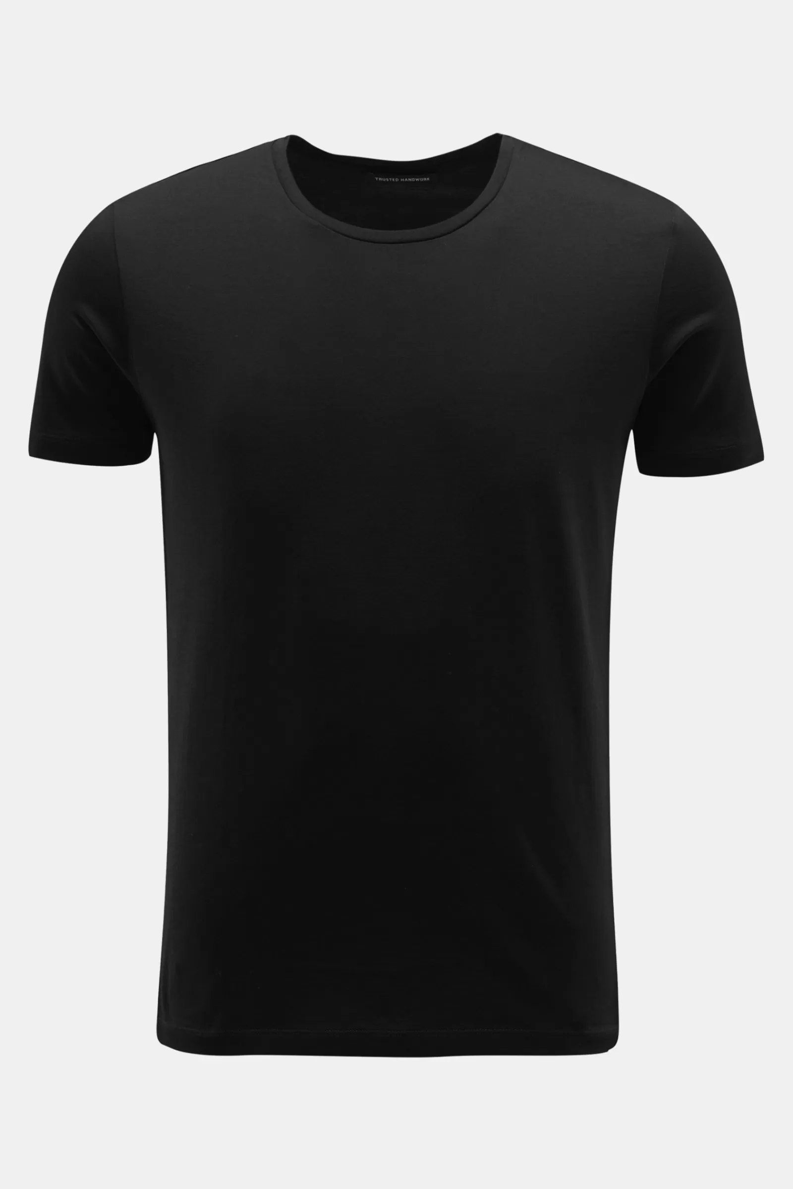 Crew Neck T-Shirt Black>Trusted Handwork Shop