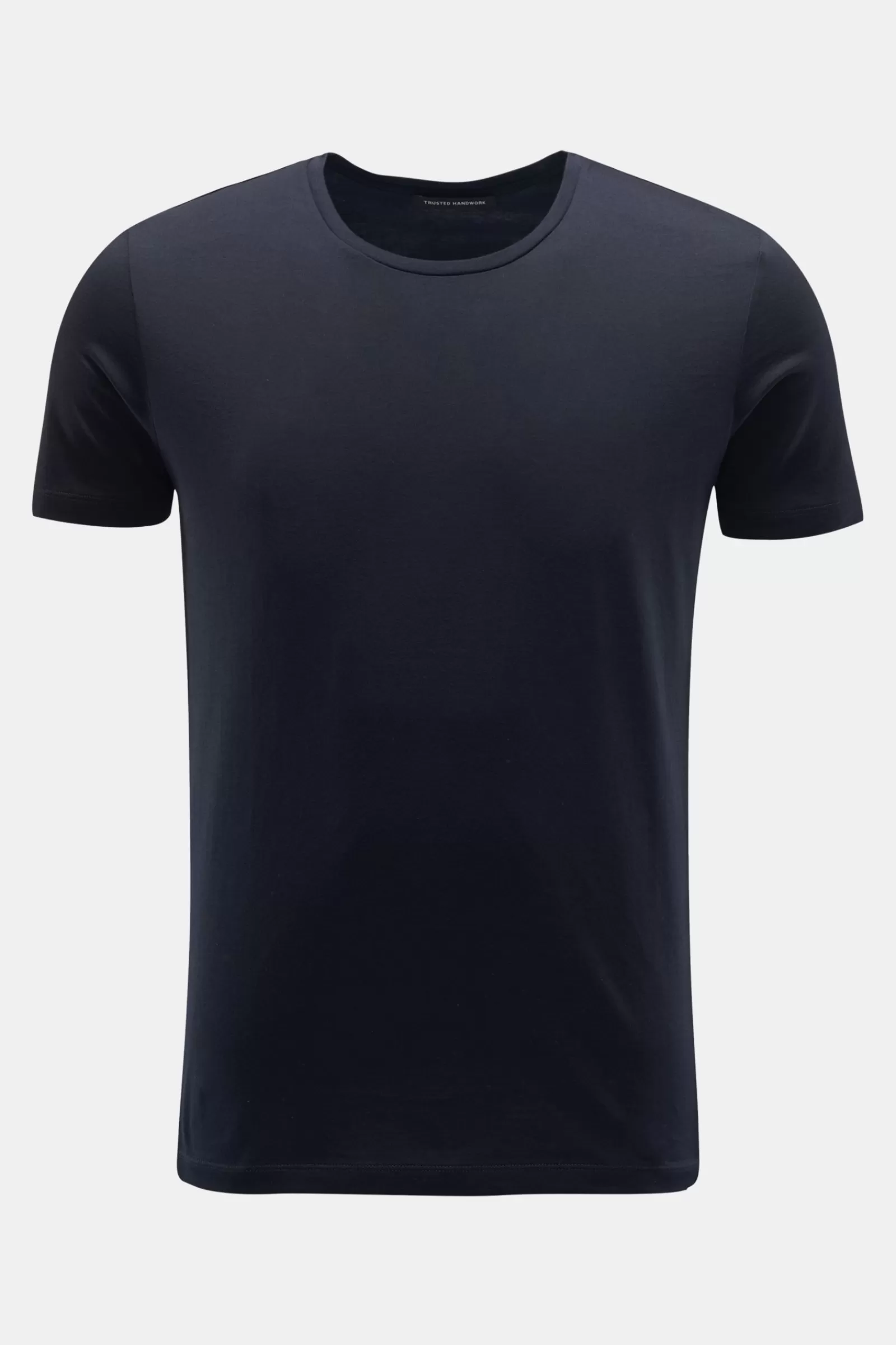 Crew Neck T-Shirt Dark Navy>Trusted Handwork Online