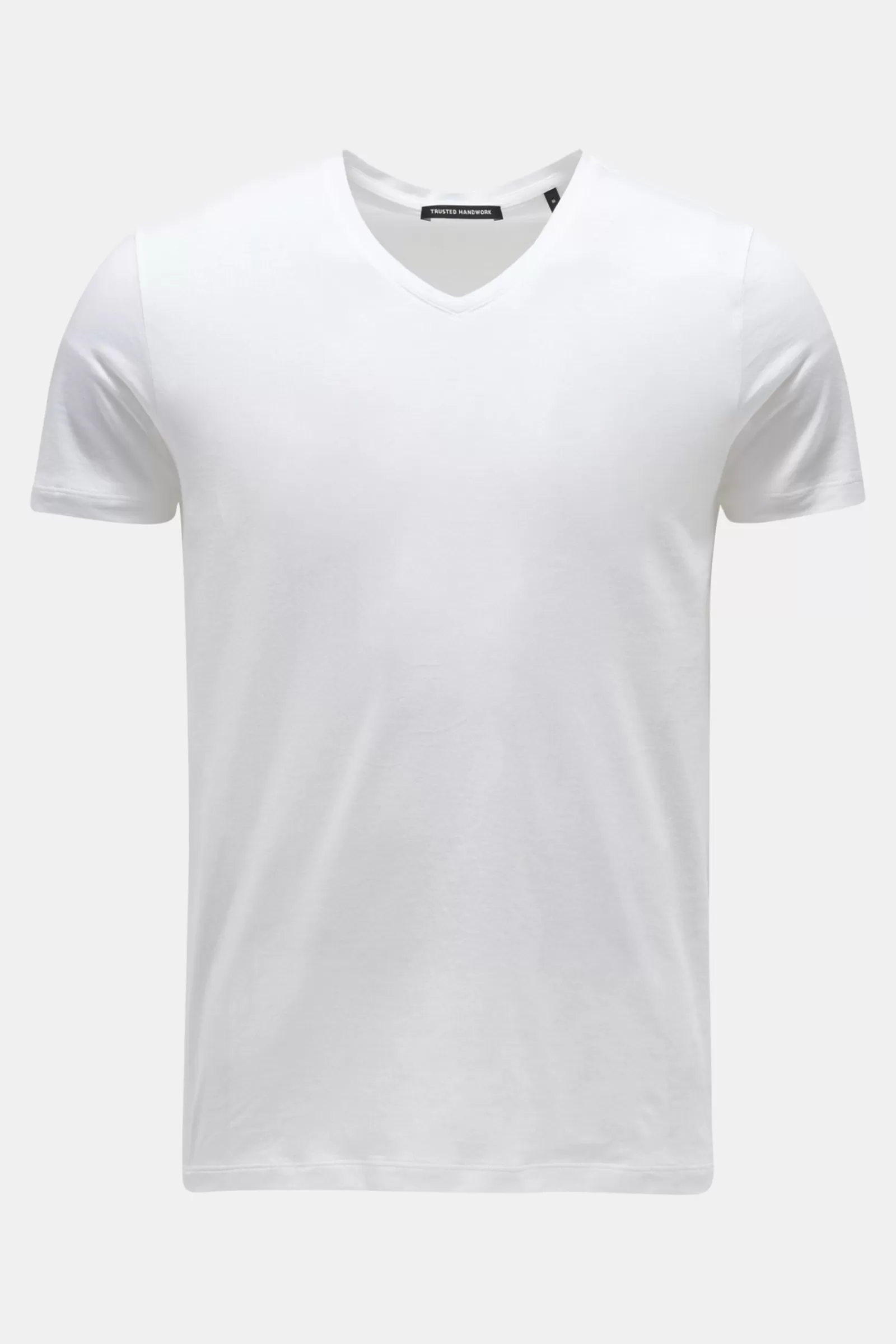 V-Neck T-Shirt White>Trusted Handwork Fashion