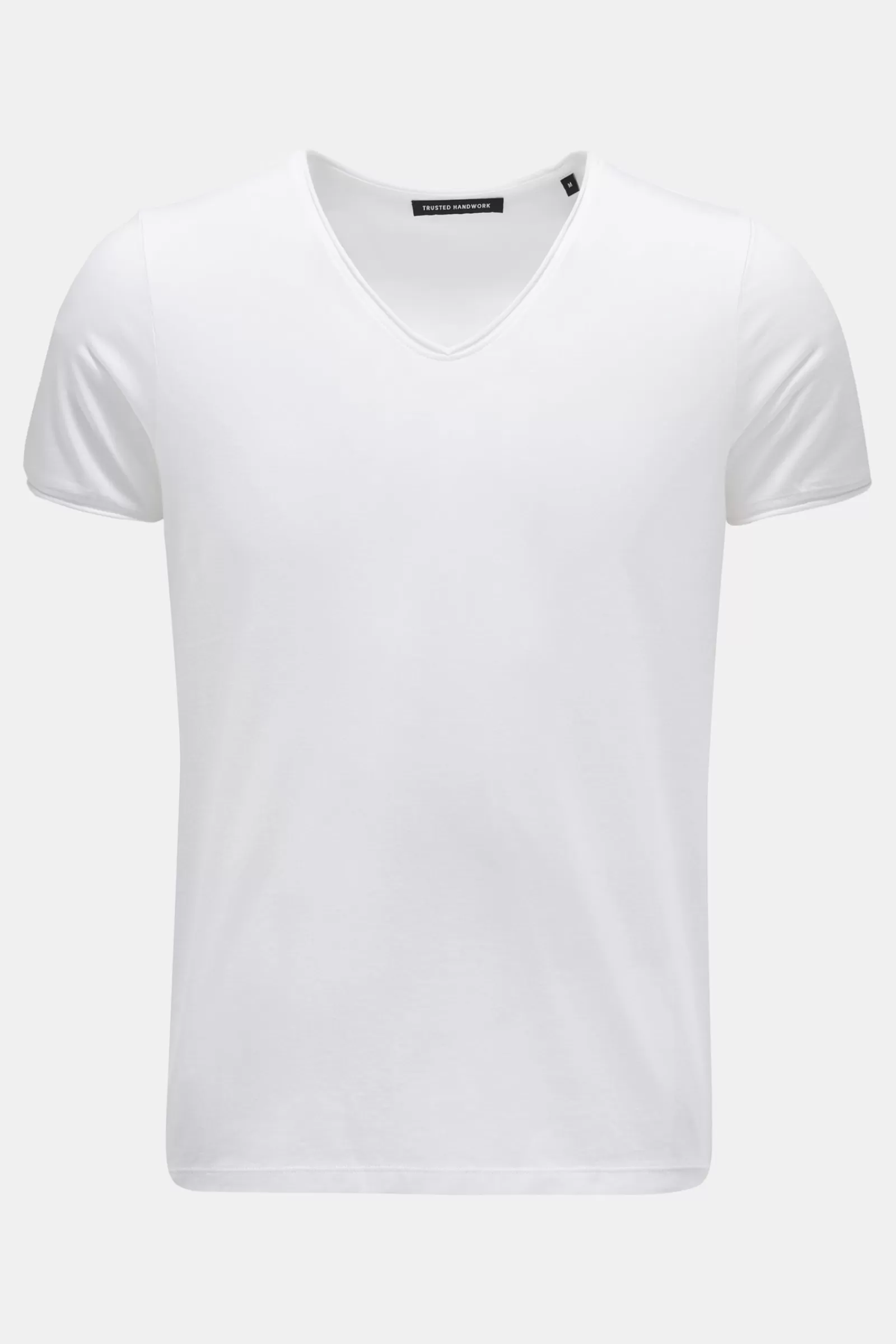 V-Neck T-Shirt White>Trusted Handwork Fashion