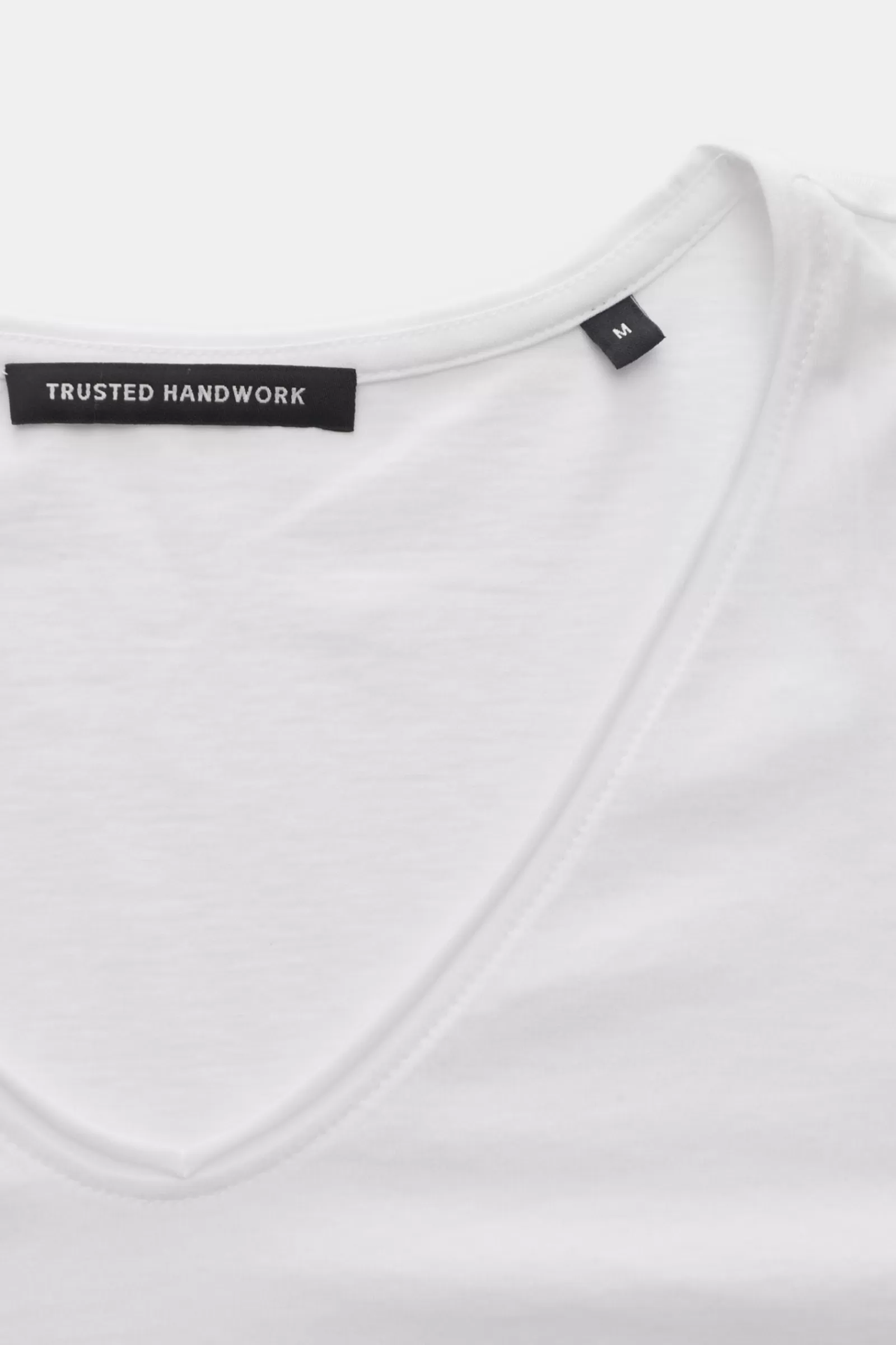 V-Neck T-Shirt White>Trusted Handwork Fashion