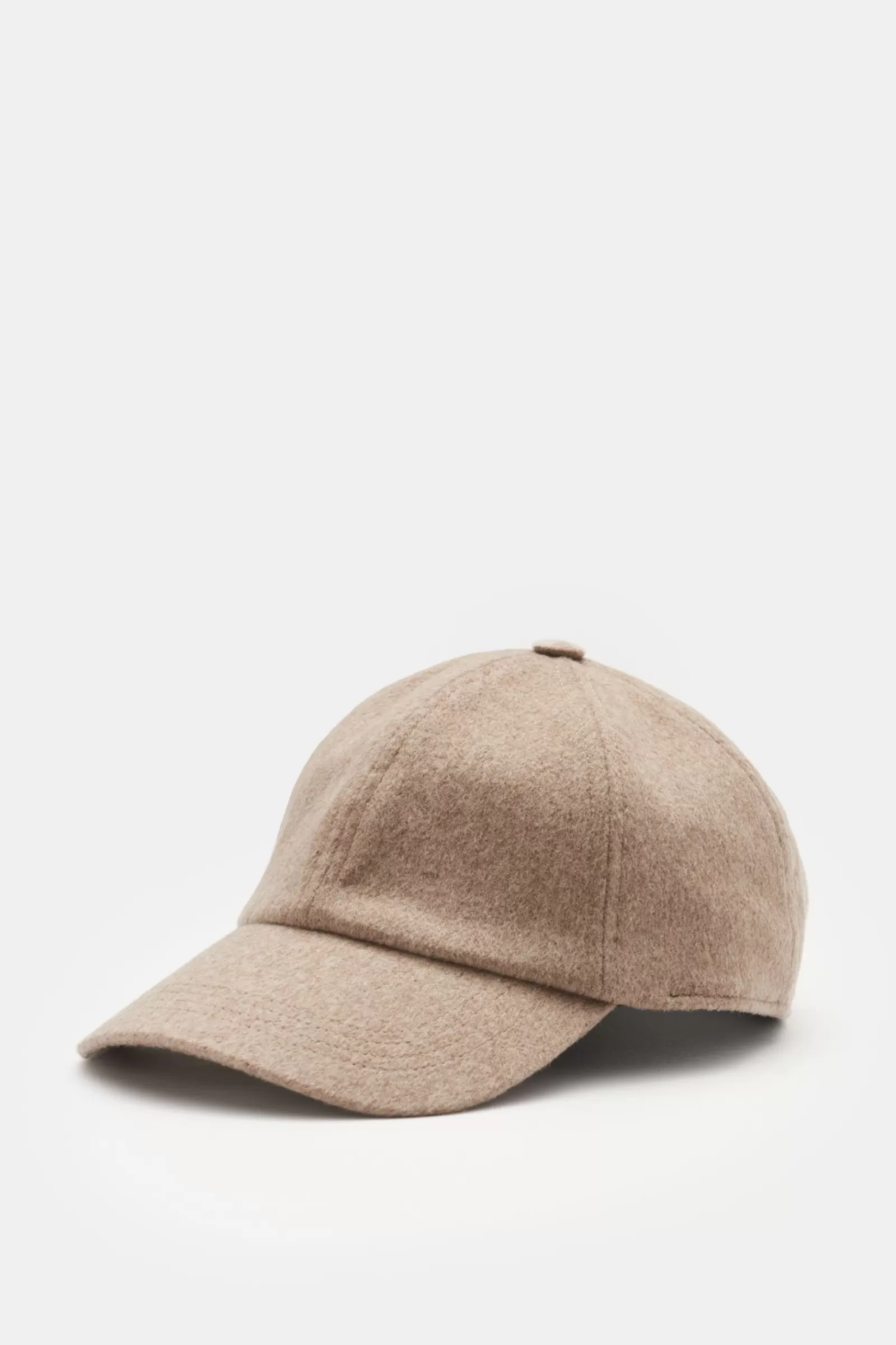 Cashmere Baseball Cap Beige^Varsity Headwear New